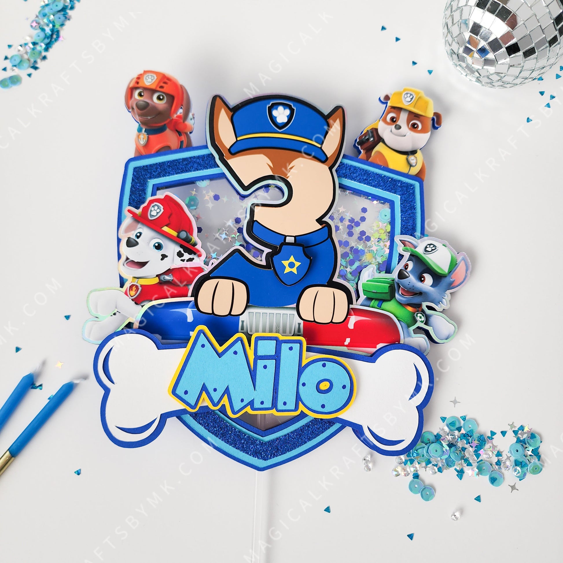 Deluxe Patrol Cake Topper