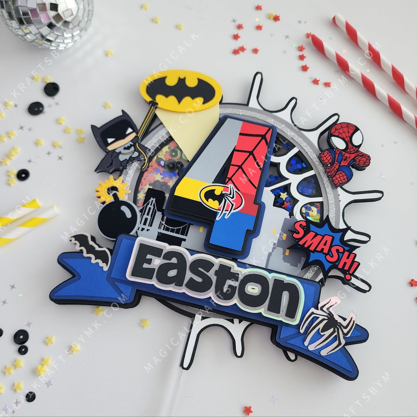 Mixed Hero Cake Topper
