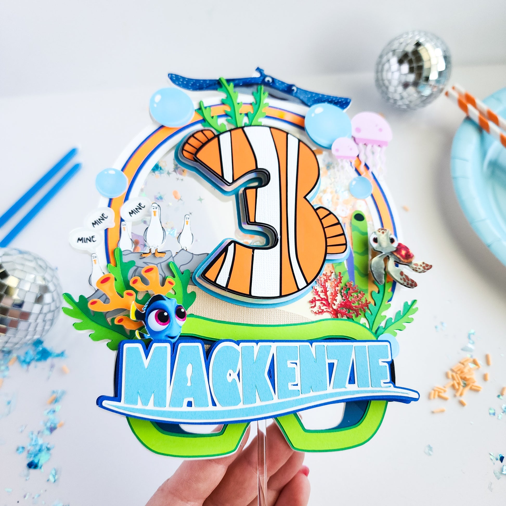 Fish Are Friends Cake Topper