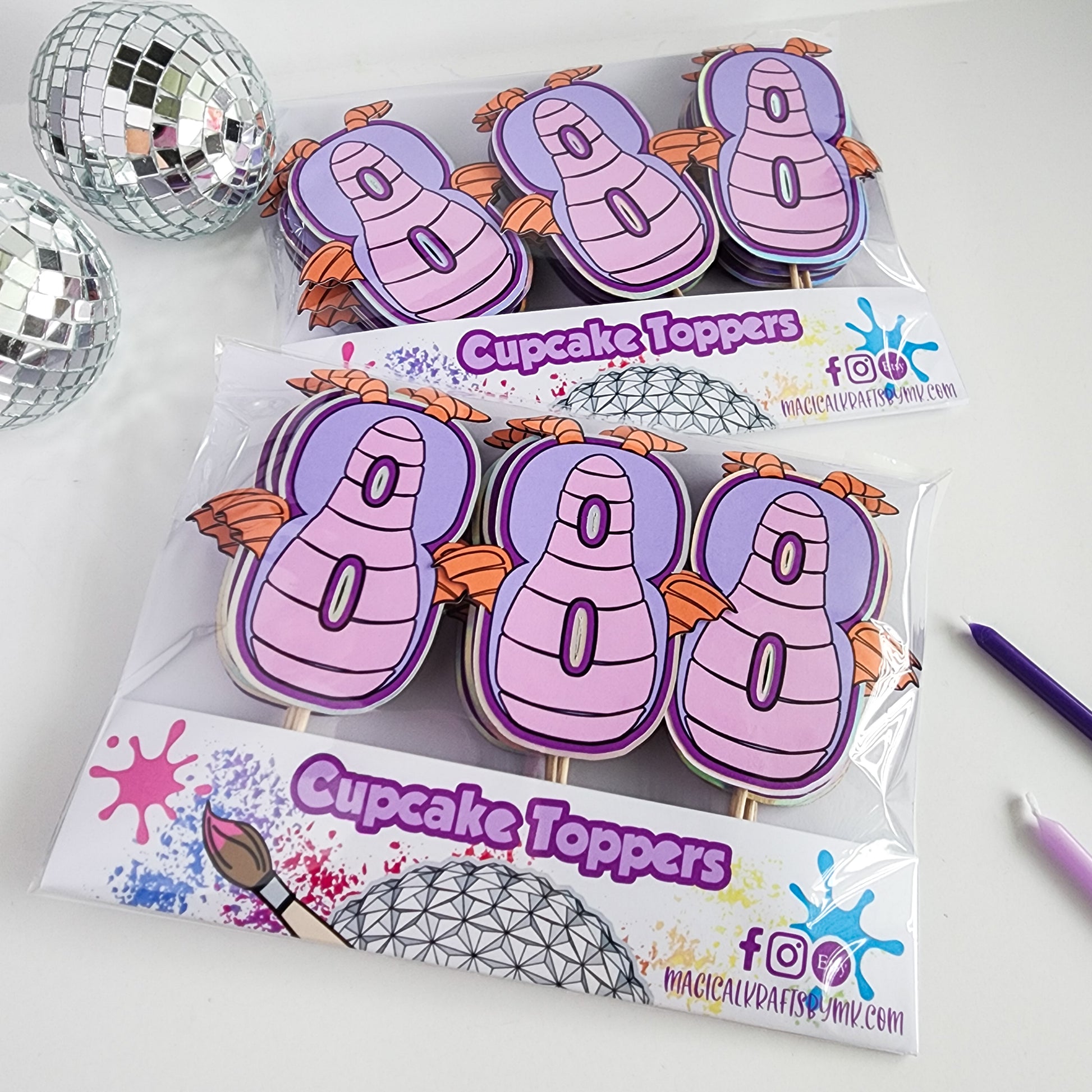 Figment Cupcake Toppers