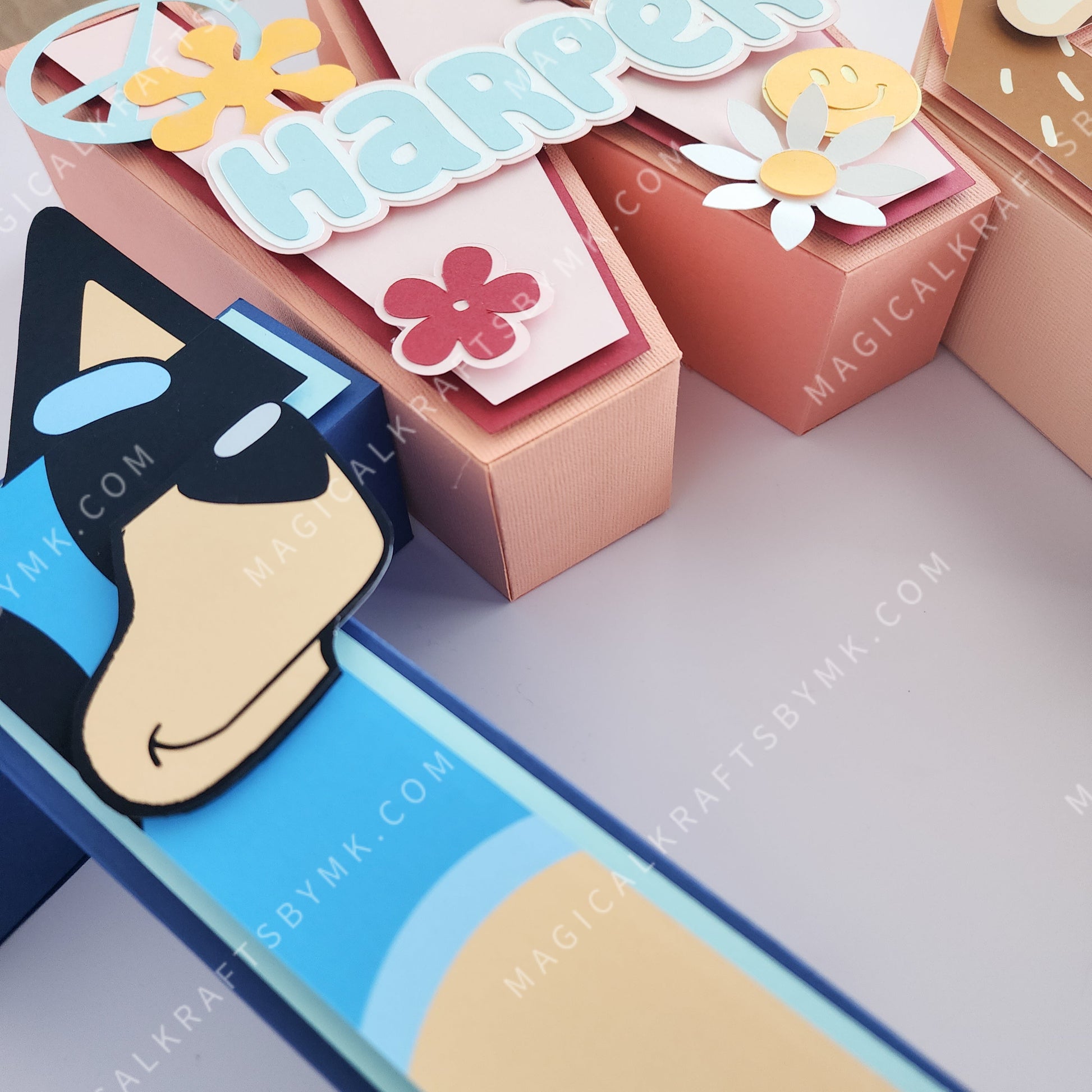 Groovy Blue Heeler 3D Letters/Numbers