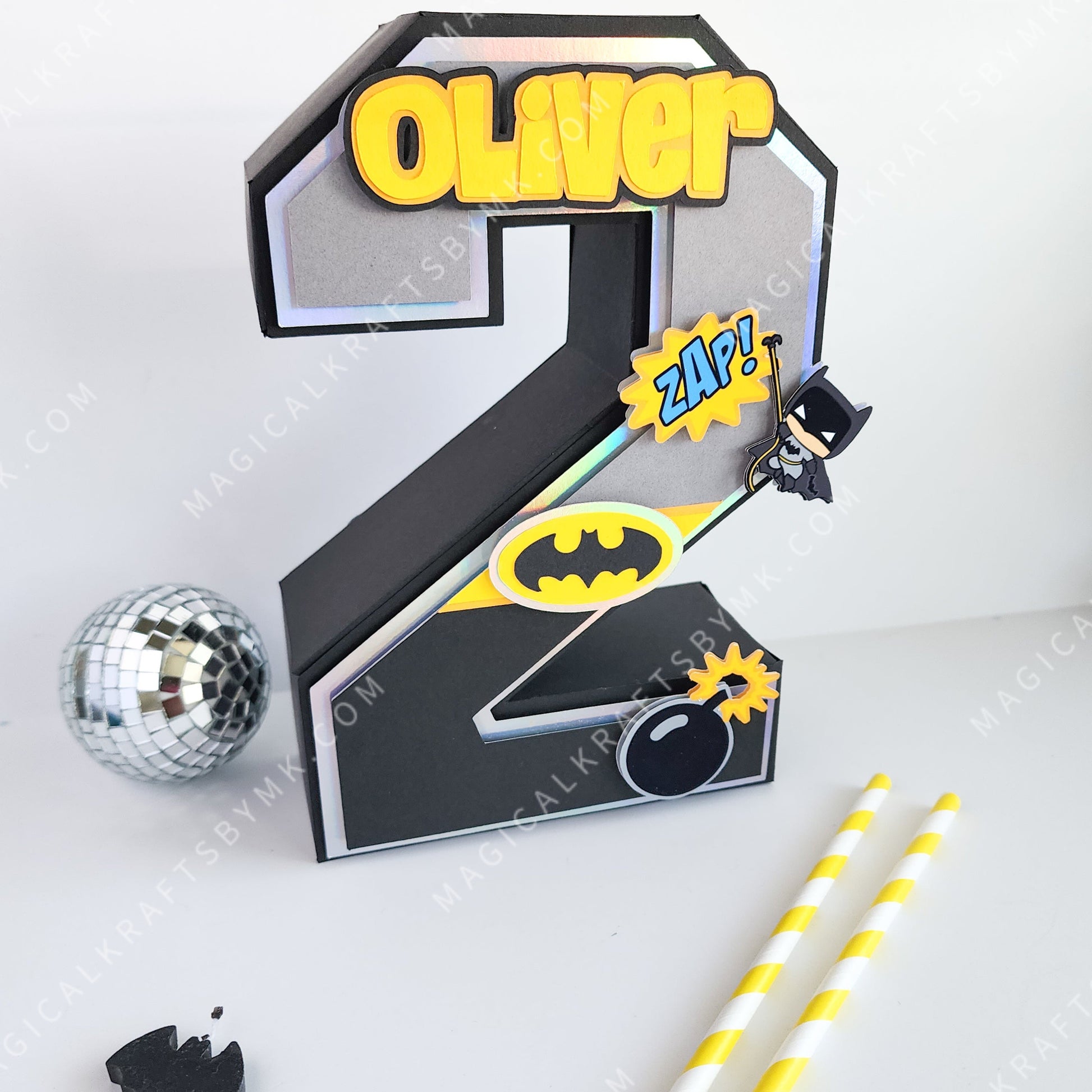 Dark Bat 3D Letters/Numbers