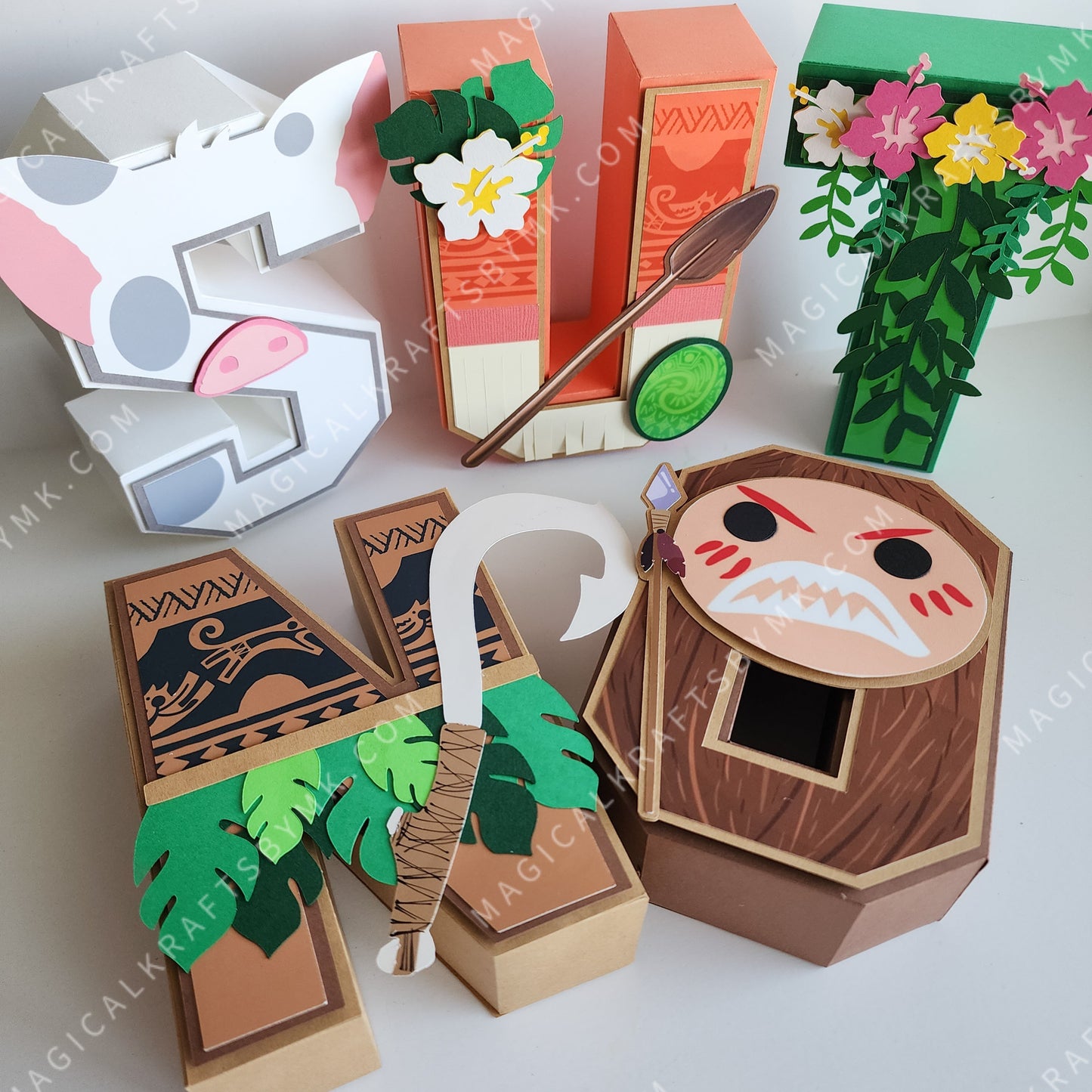 Moana 3D Letters/Numbers