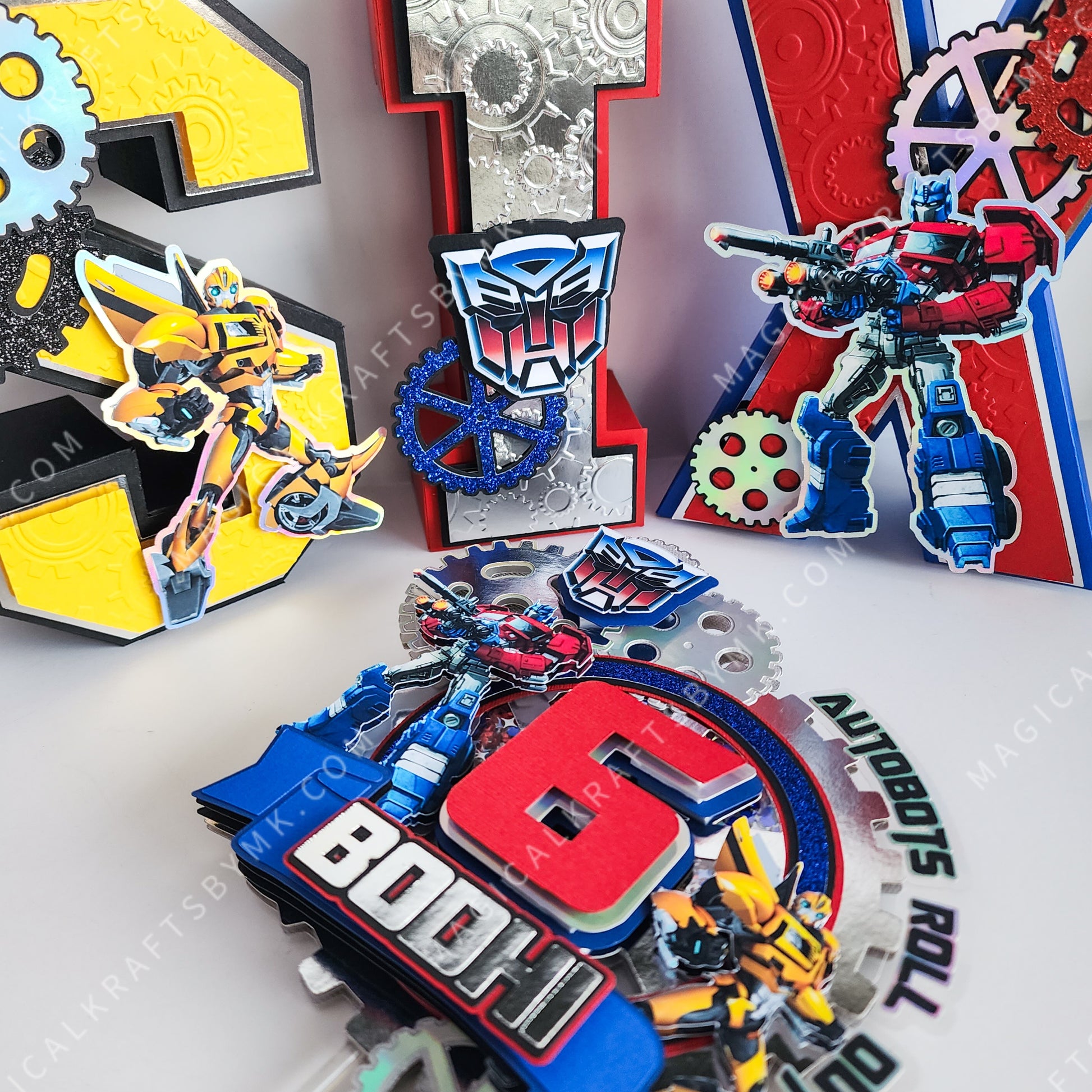 Autobots 3D Letters/Numbers