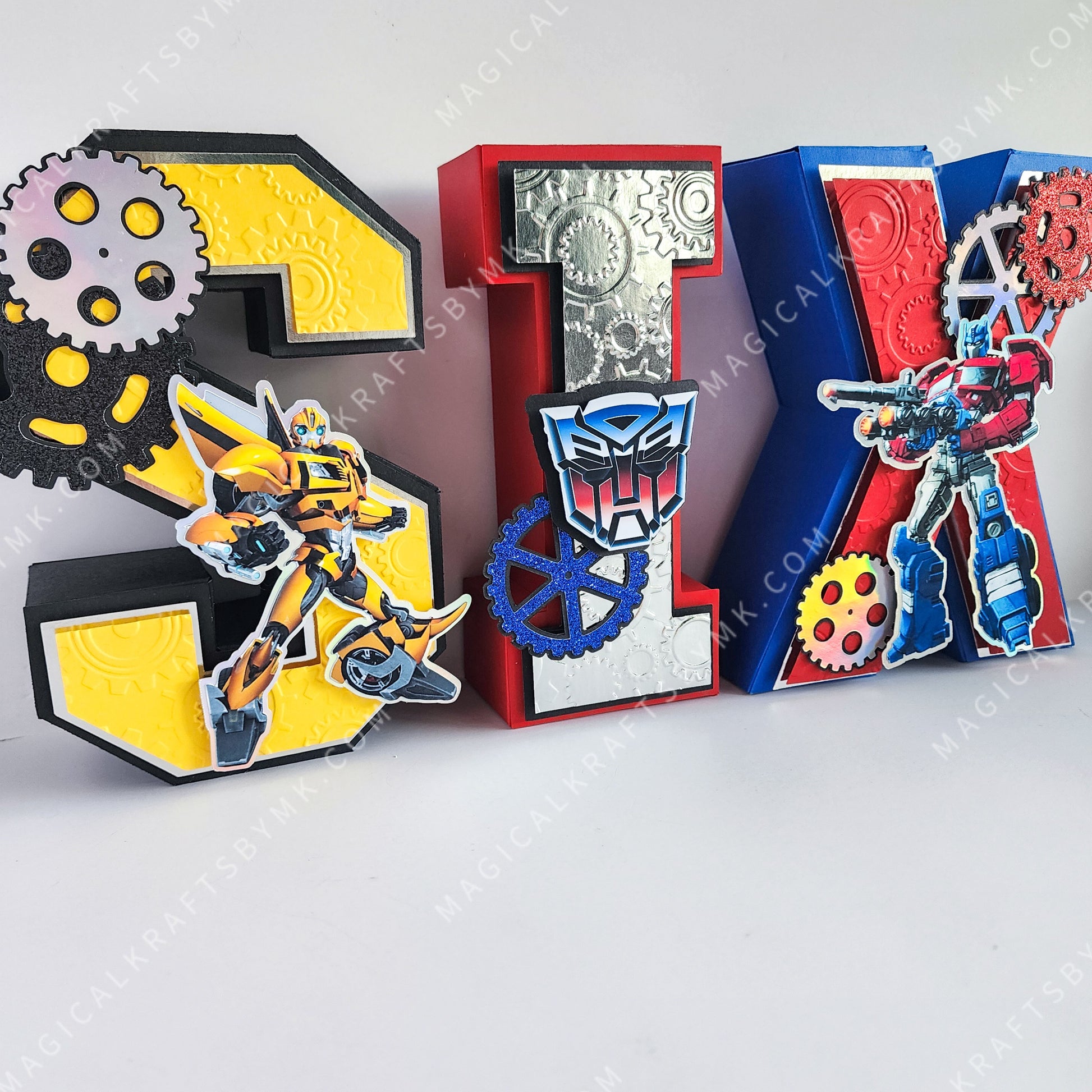 Autobots 3D Letters/Numbers