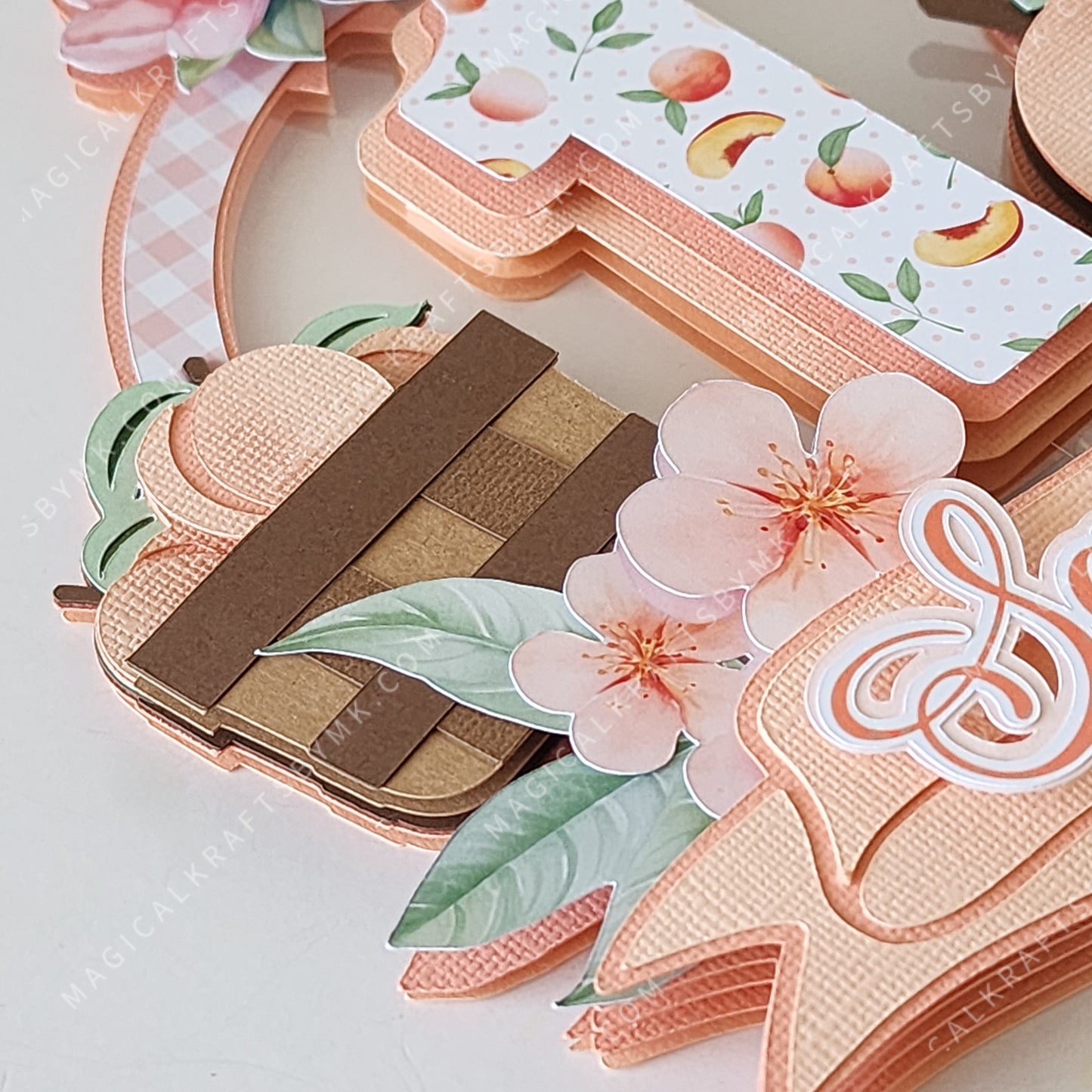 One Sweet Peach Cake Topper