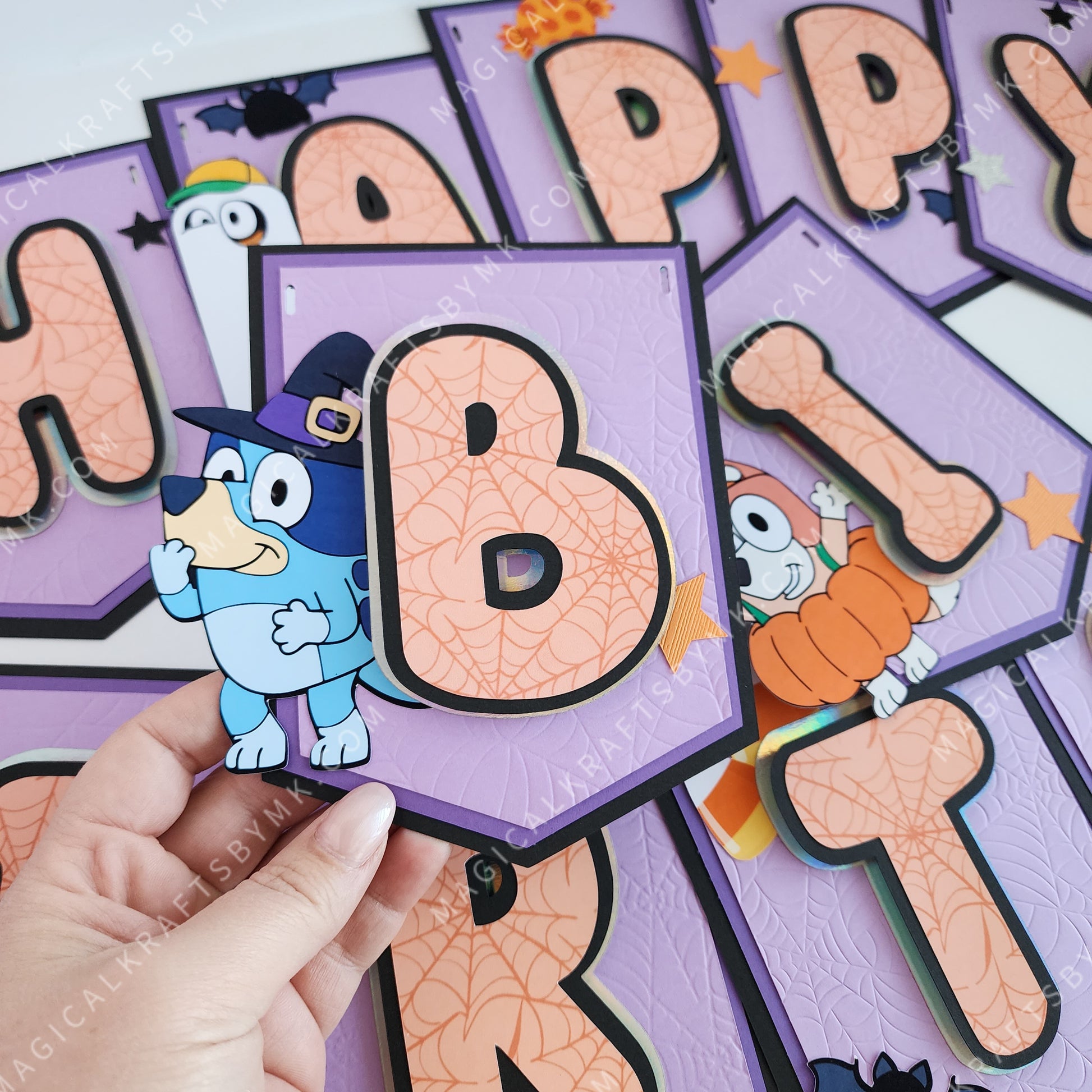 Bluey Halloween Banner