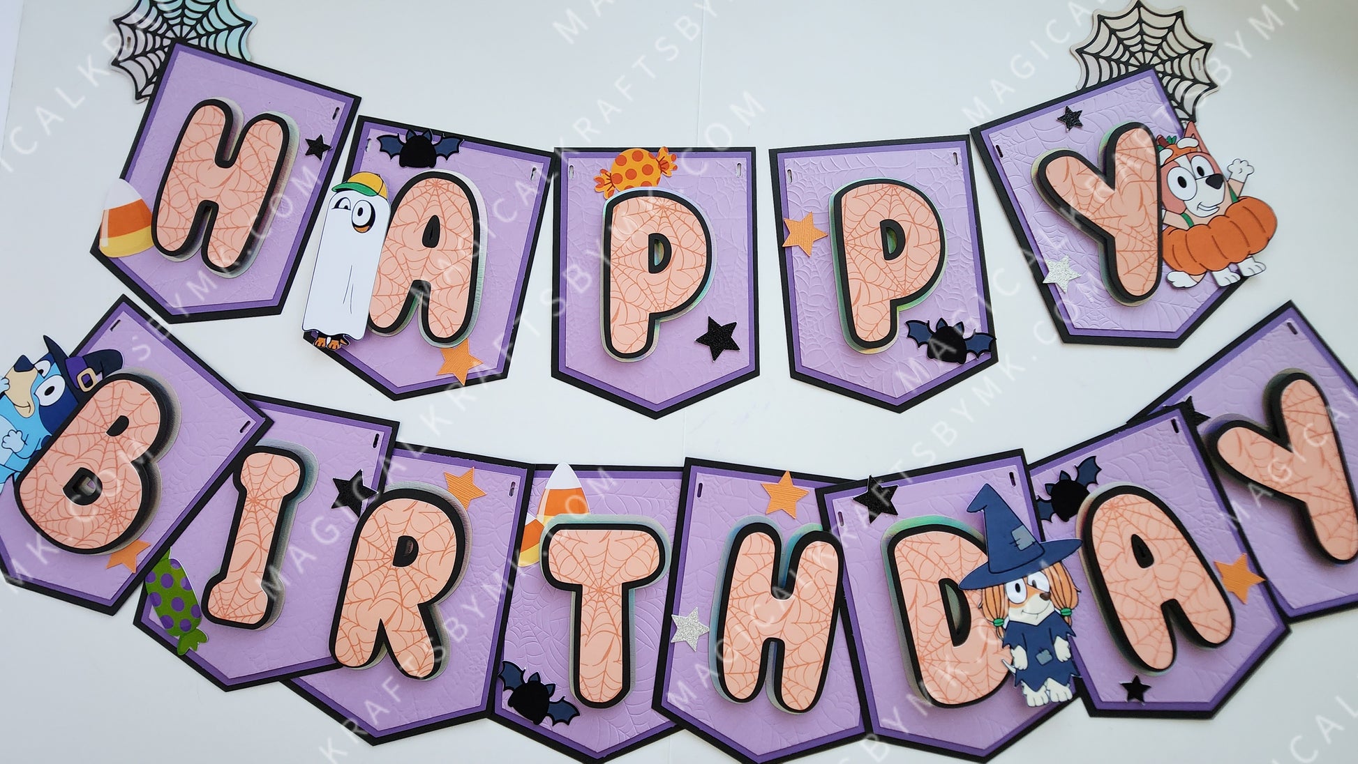 Bluey Halloween Banner