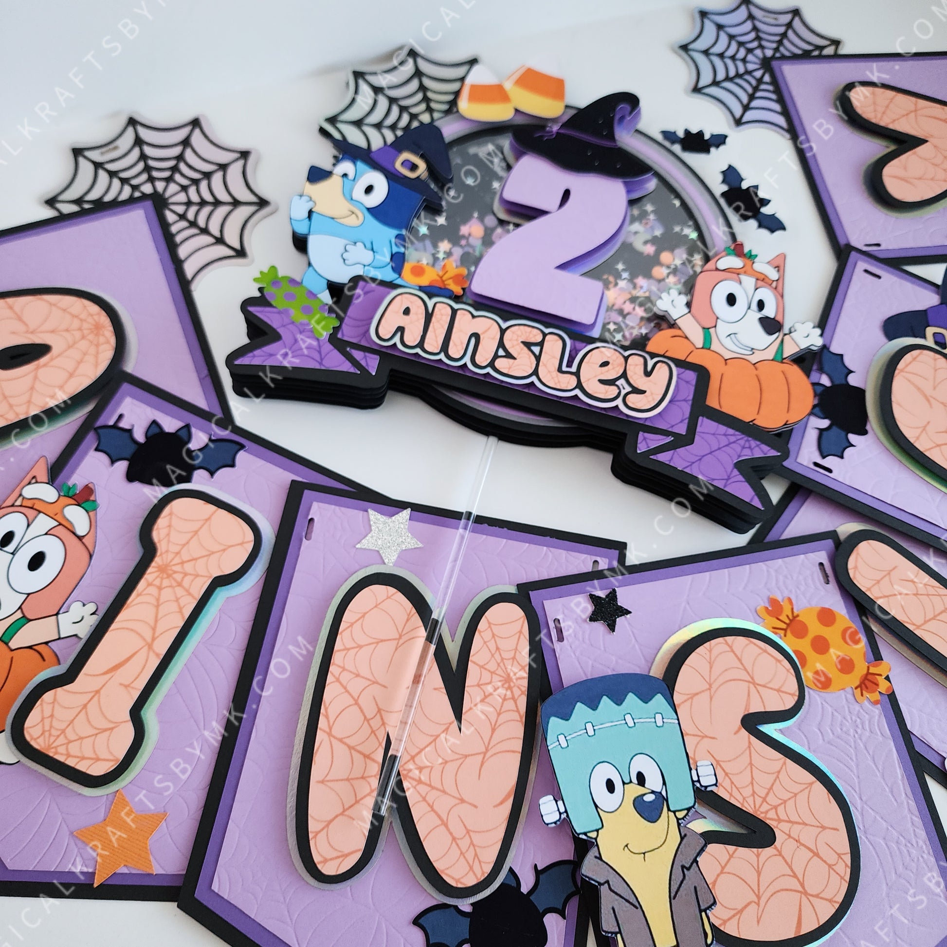 Bluey Halloween Cake Topper