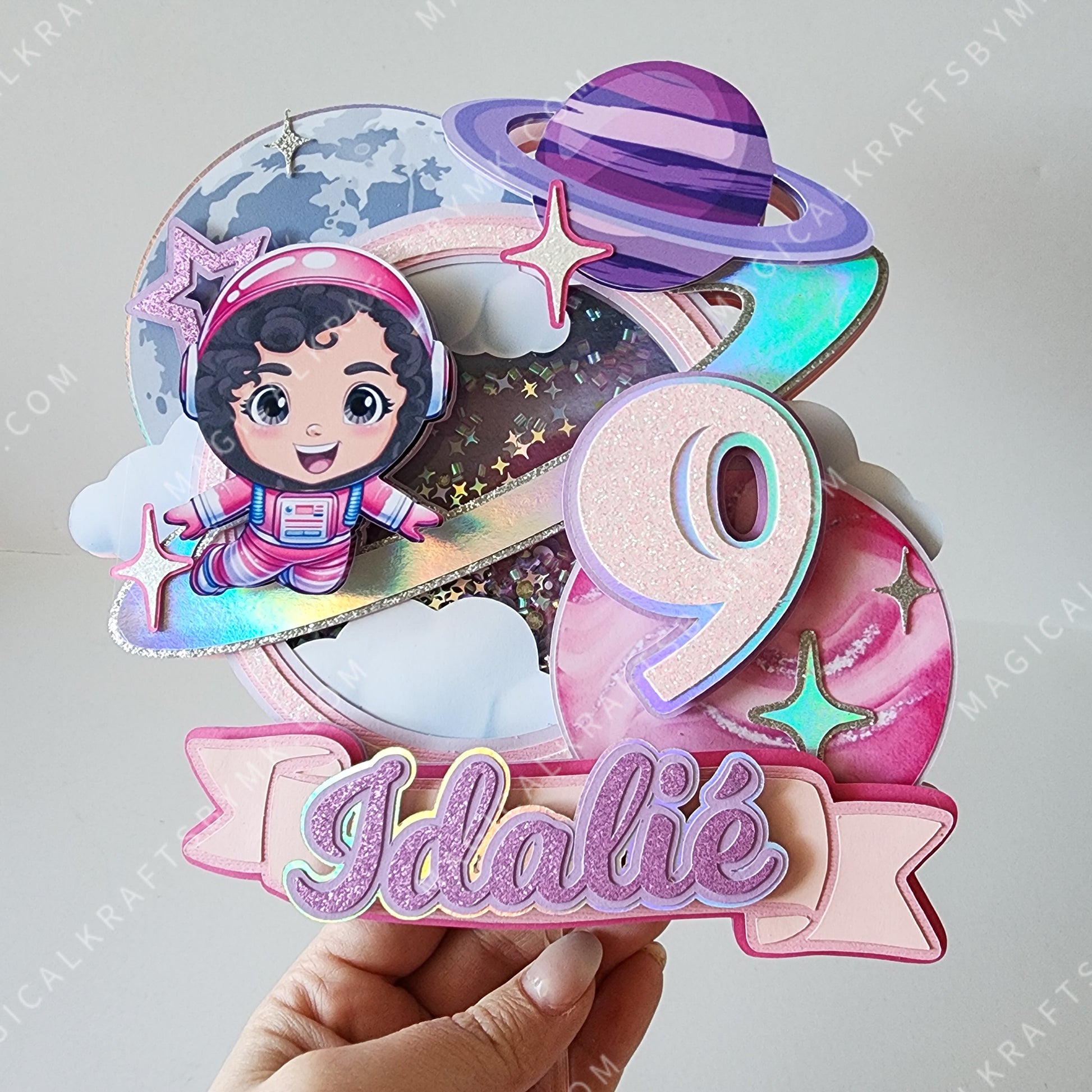 Galactic Kid Cake Topper