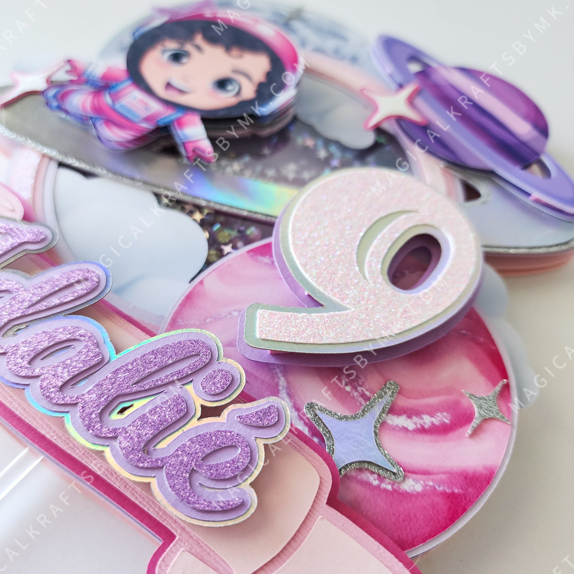 Galactic Kid Cake Topper