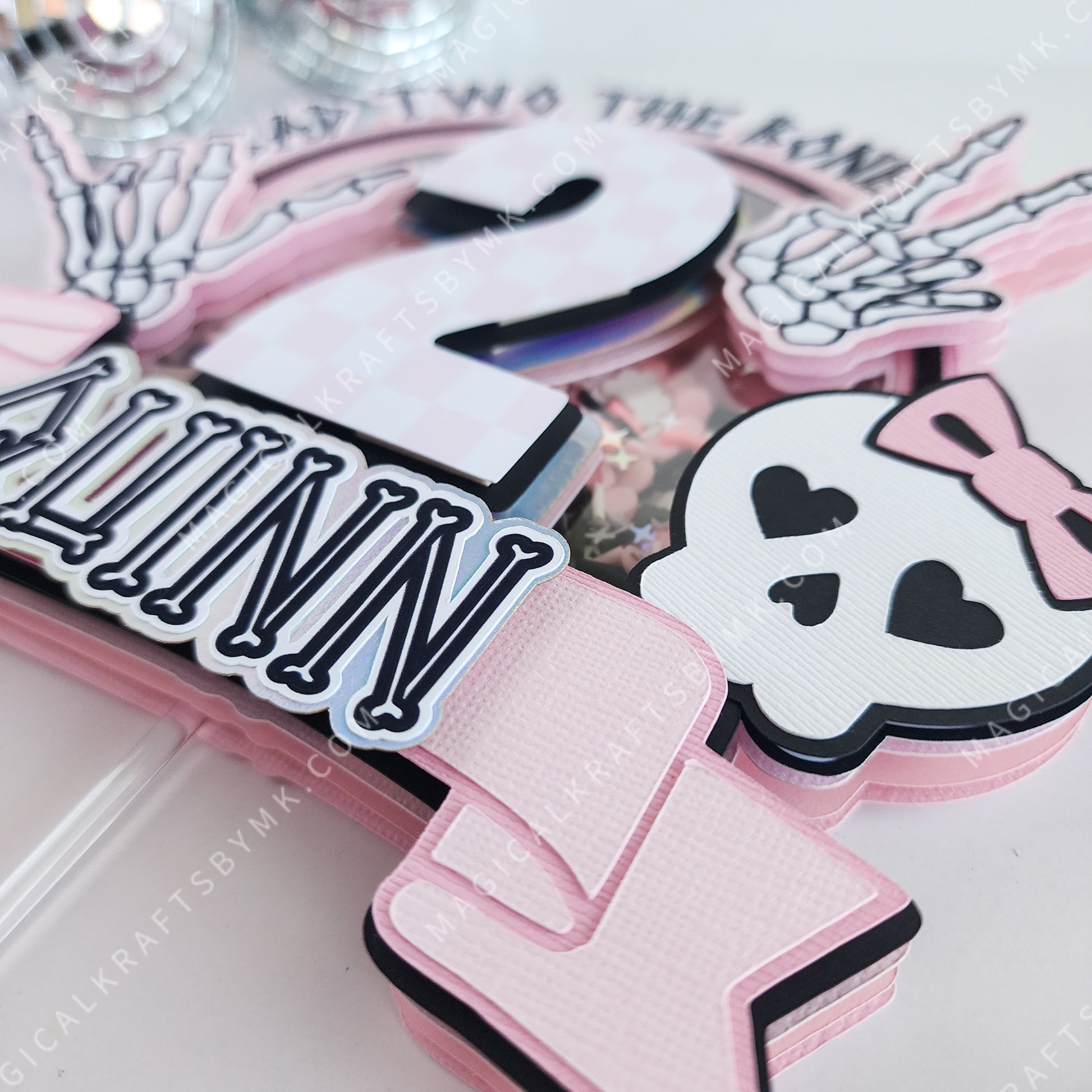 Bad Two the Bone Cake Topper