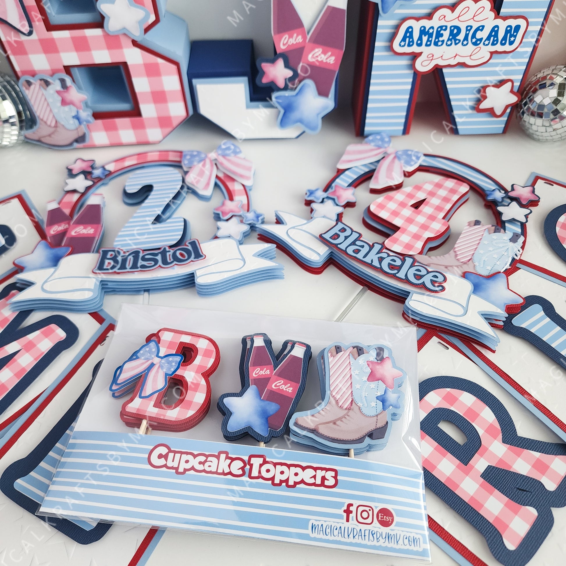 All American 3D Letters