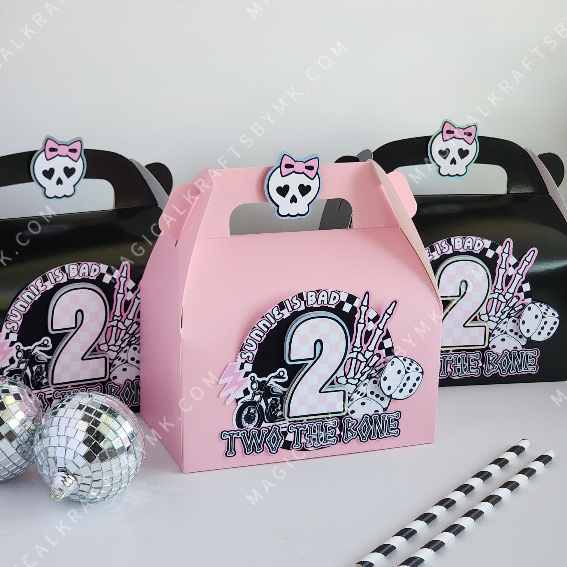 Bad Two the Bone Favor Boxes