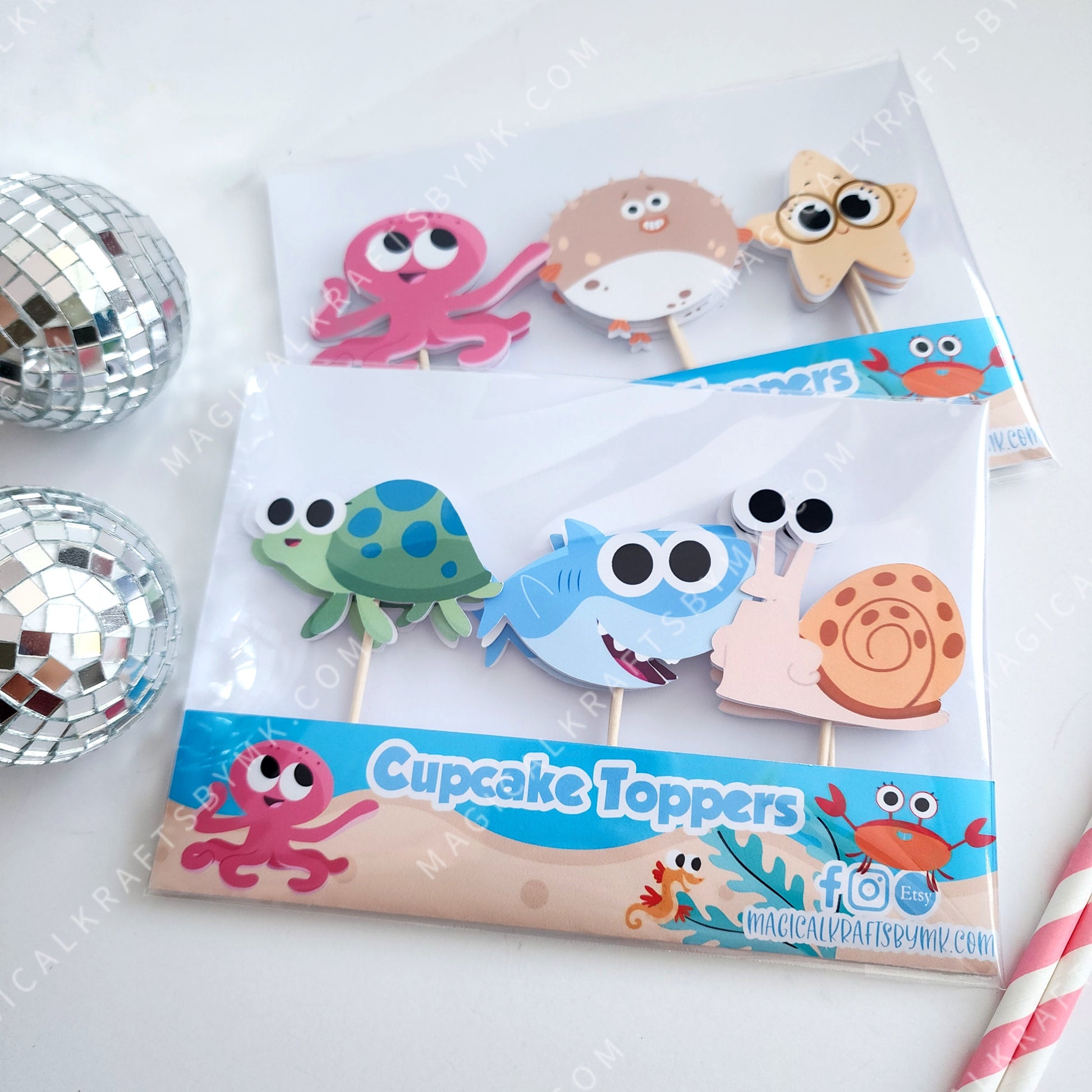 Finny Cupcake Toppers