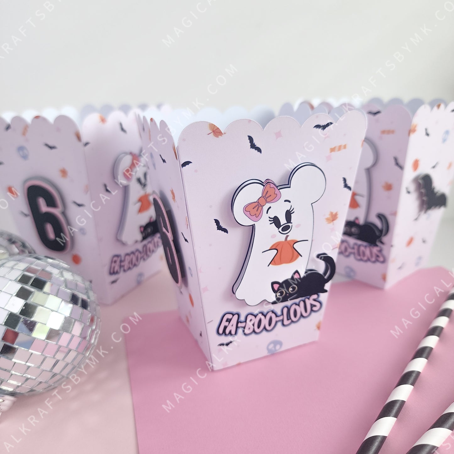 Fa-boo-lous Ghost Popcorn Boxes