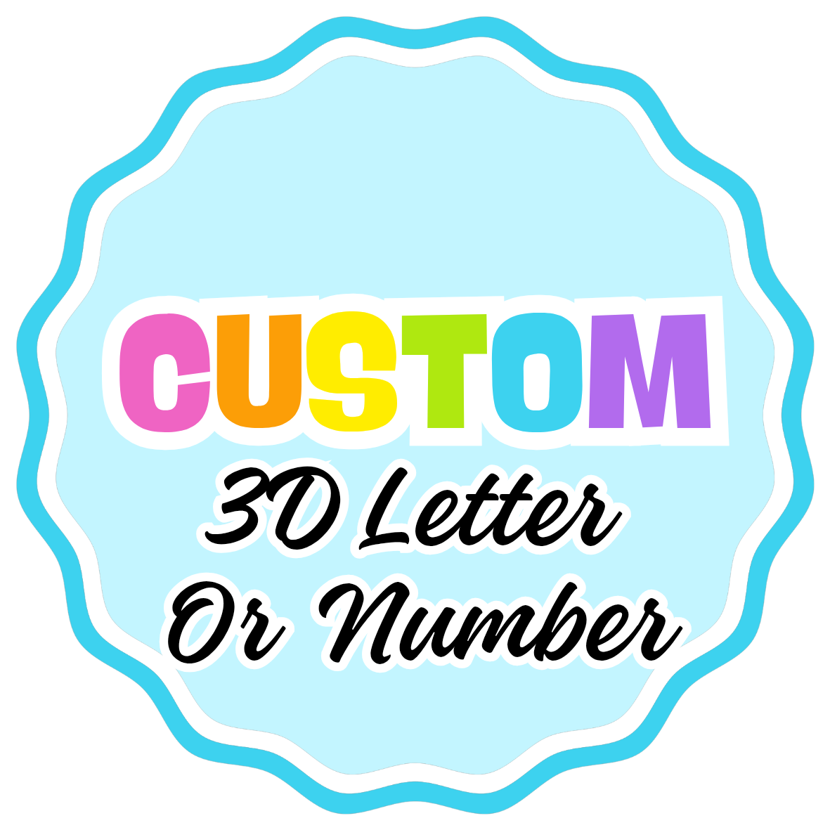 Custom Theme 3D Letters/Numbers