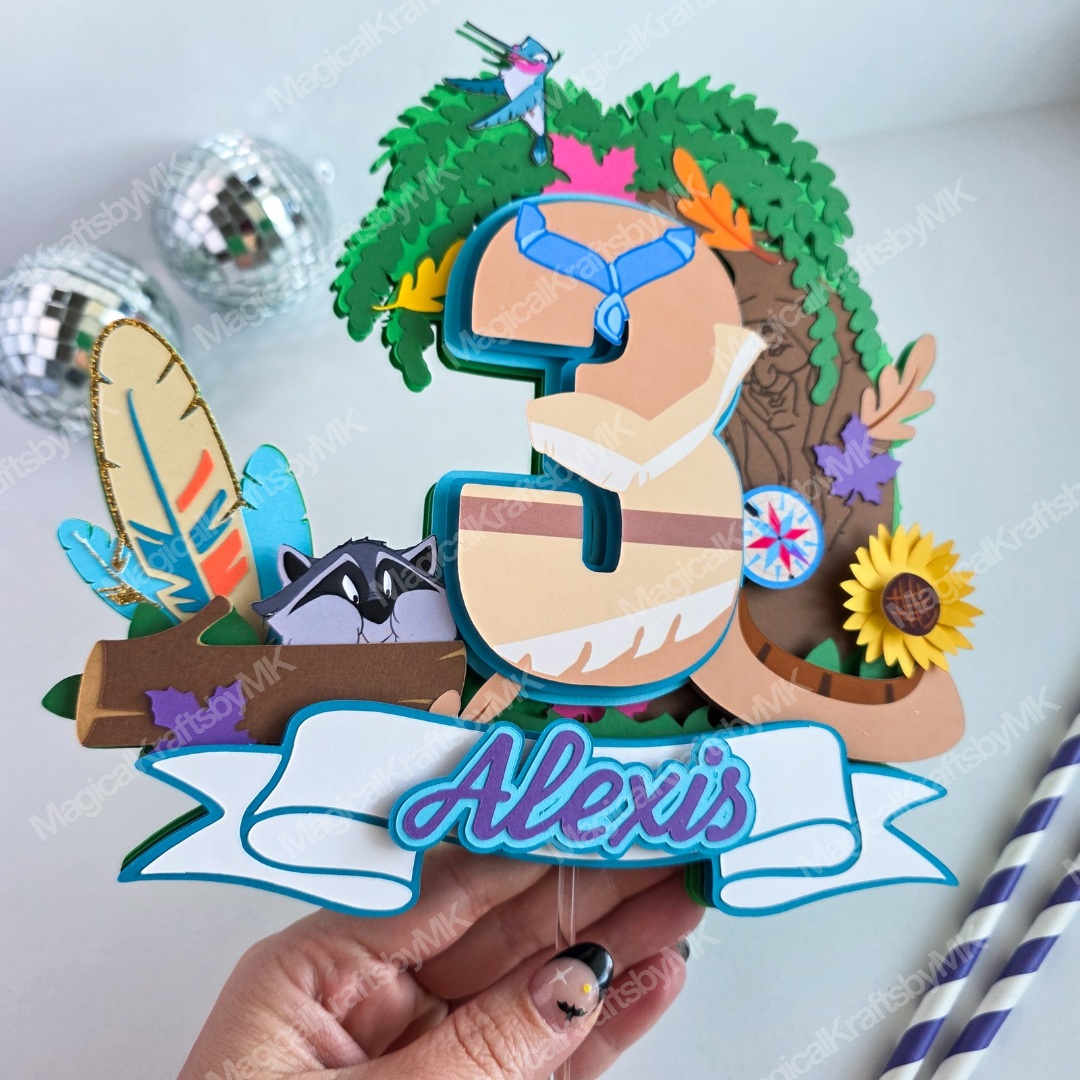 Colors of the Wind Cake Topper