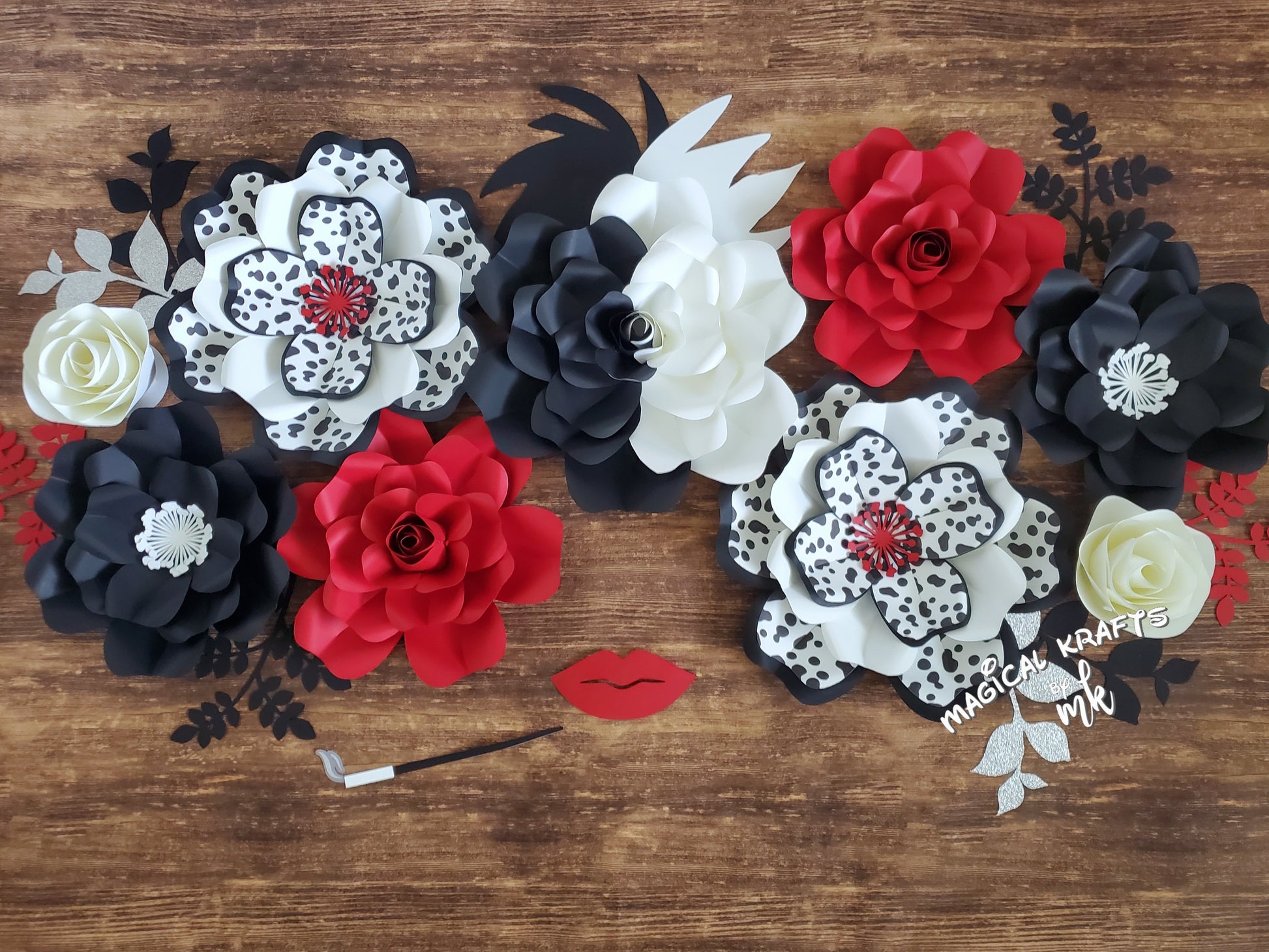 Cruella Flowers: 9 Pc Set