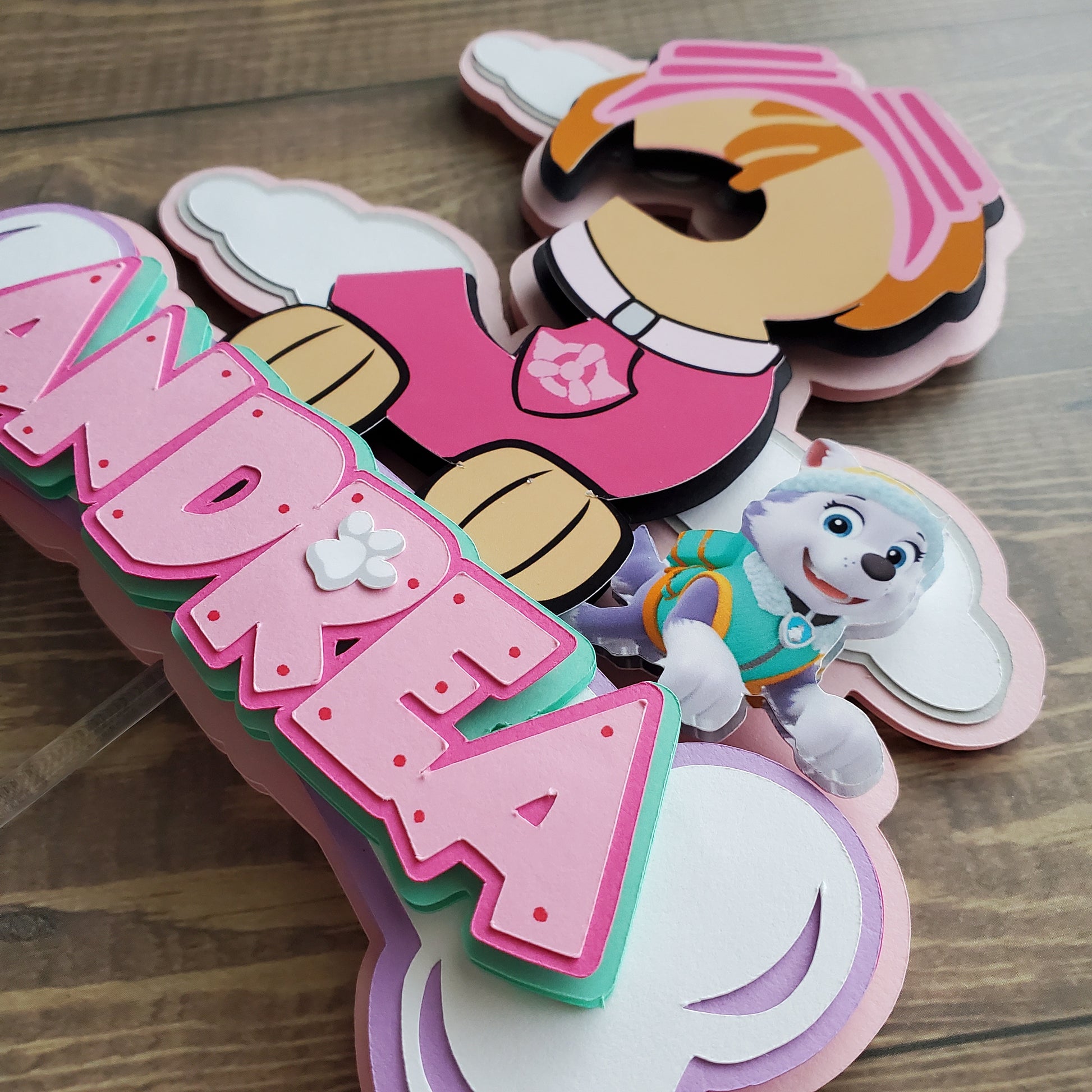 Girl Paw Patrol Cake Topper