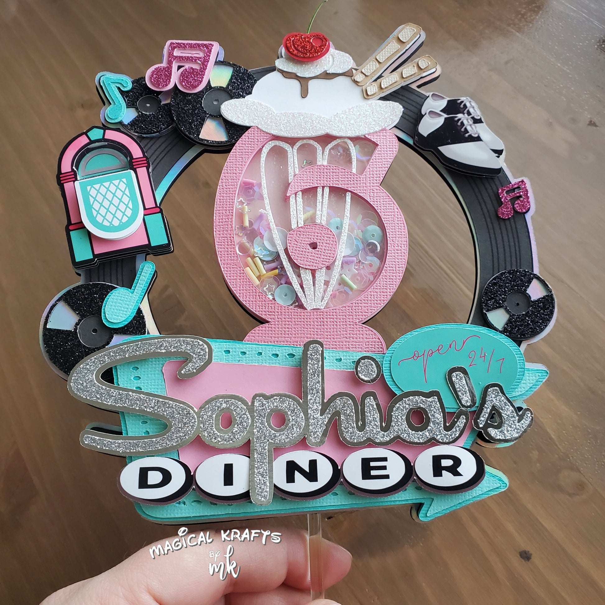 1950's Diner Cake Topper