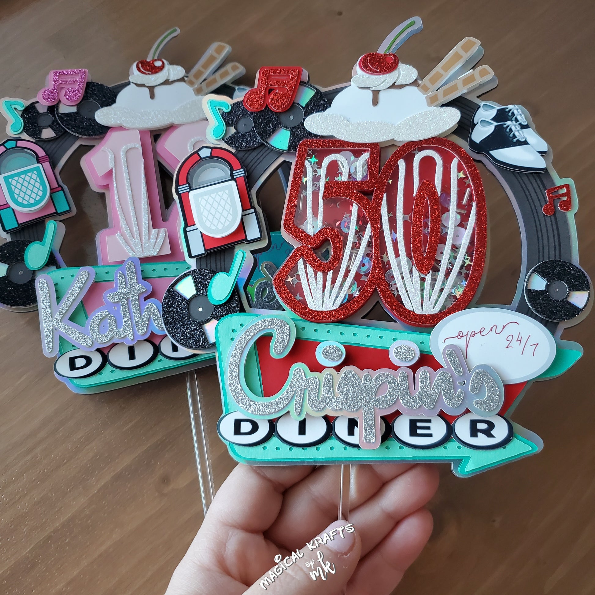 1950's Diner Cake Topper