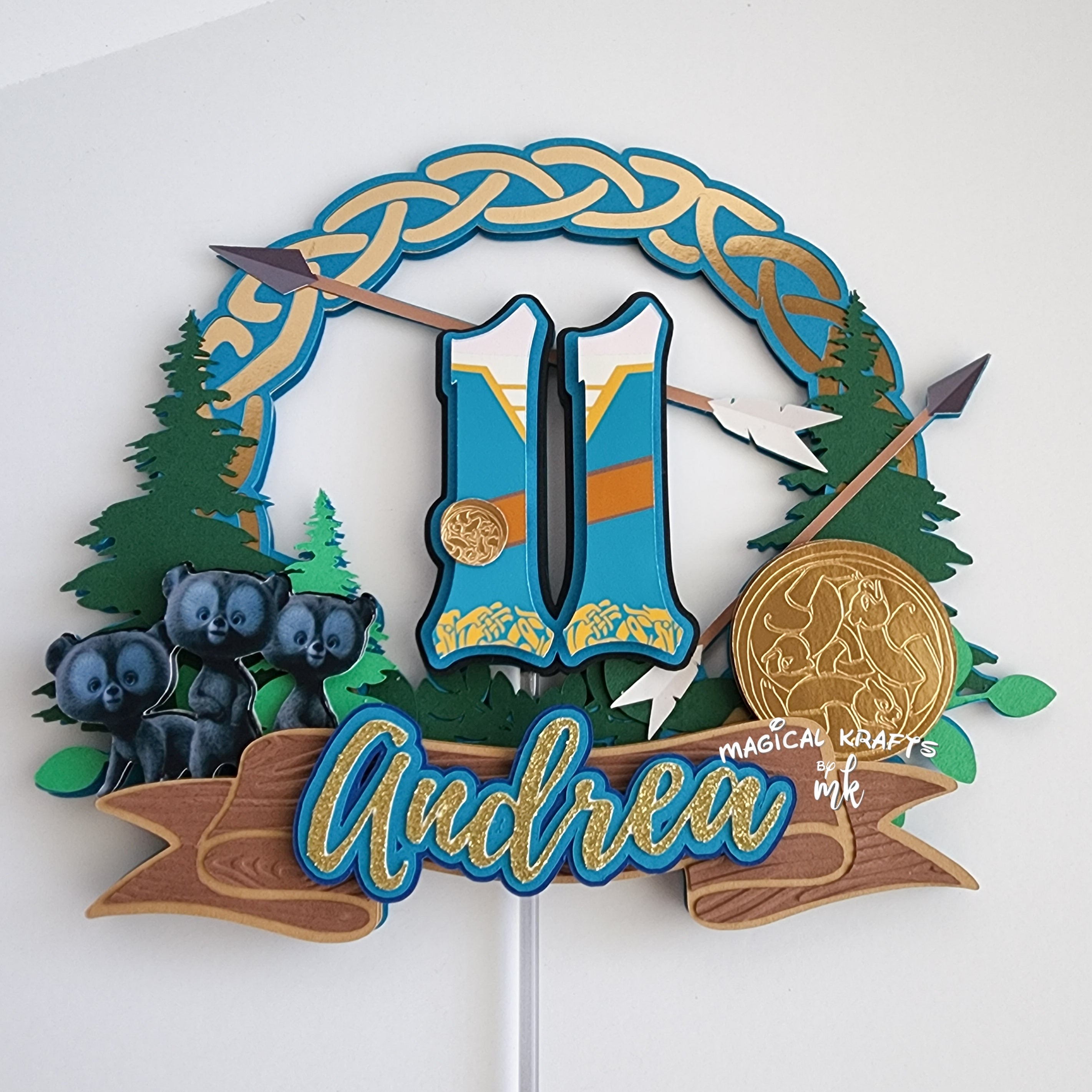 Merida Cake Topper – Magicalkraftsbymk