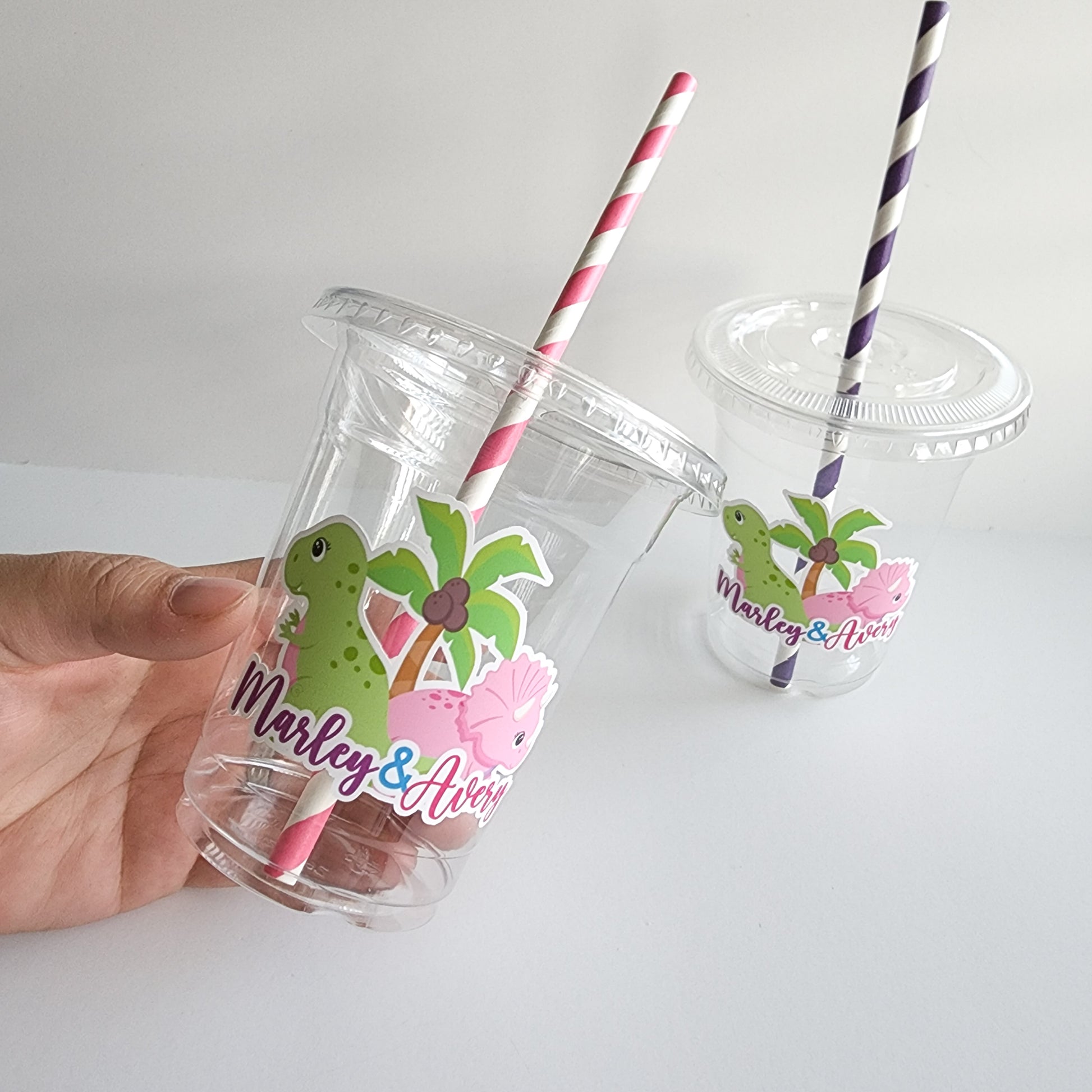 Girl Dino Party Cups
