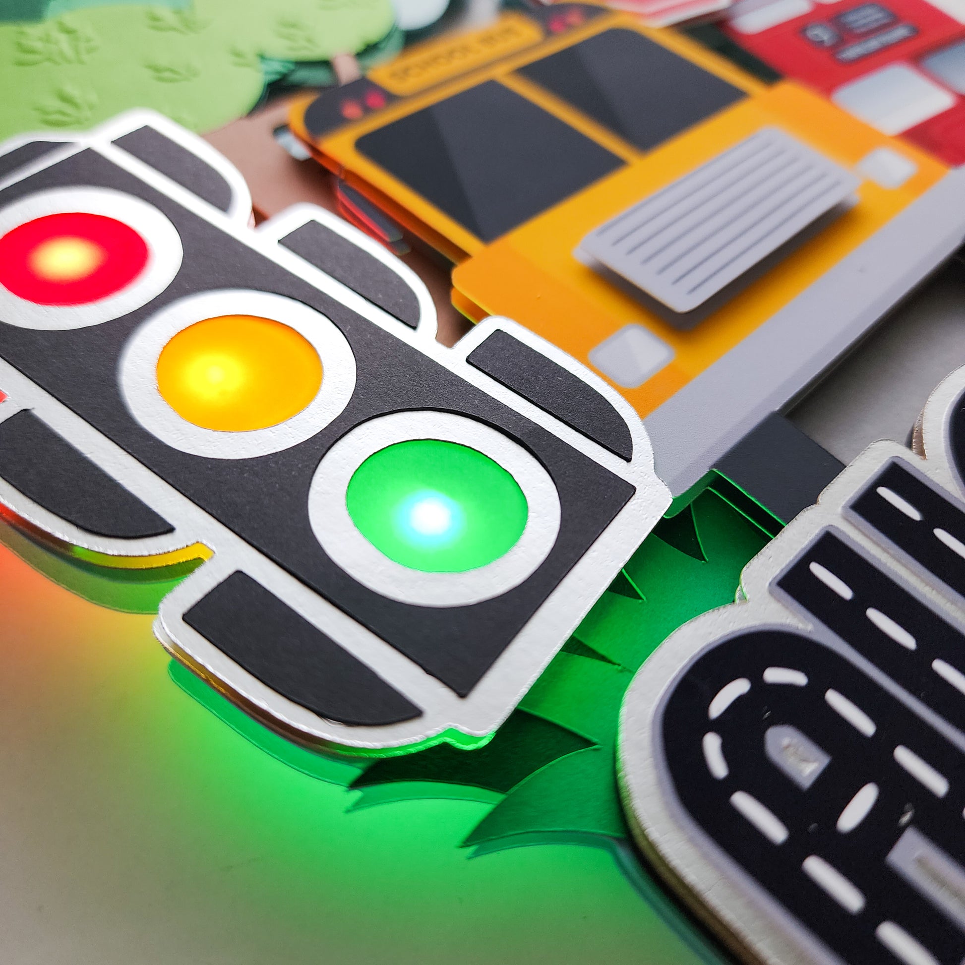 Bus Traffic Cake Topper