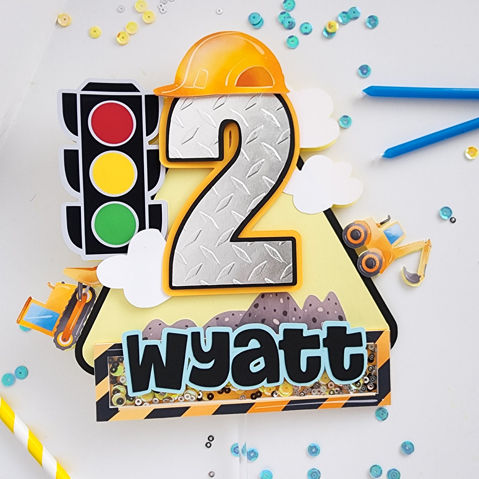 Construction Cake Topper