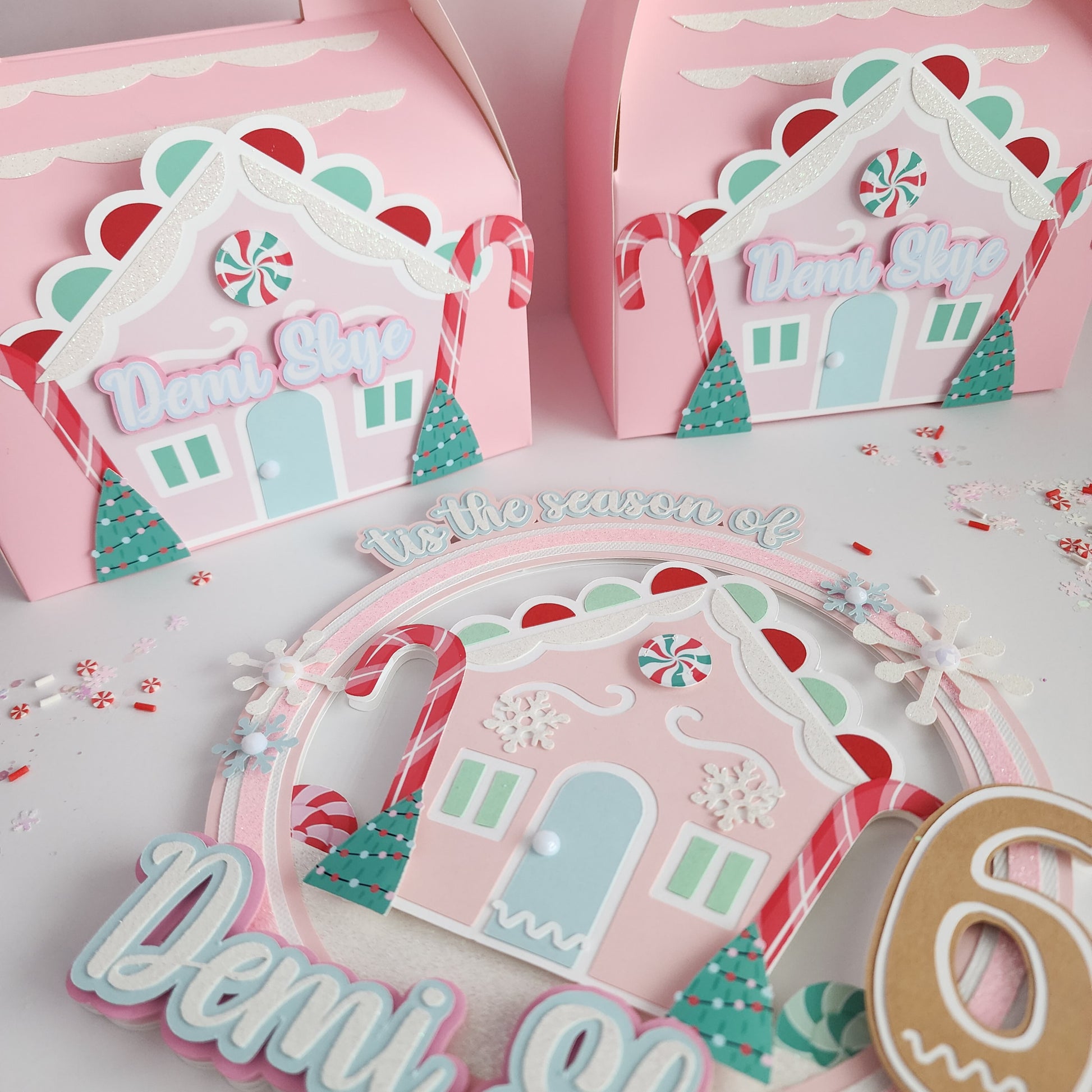 Gingerbread House Favor Boxes