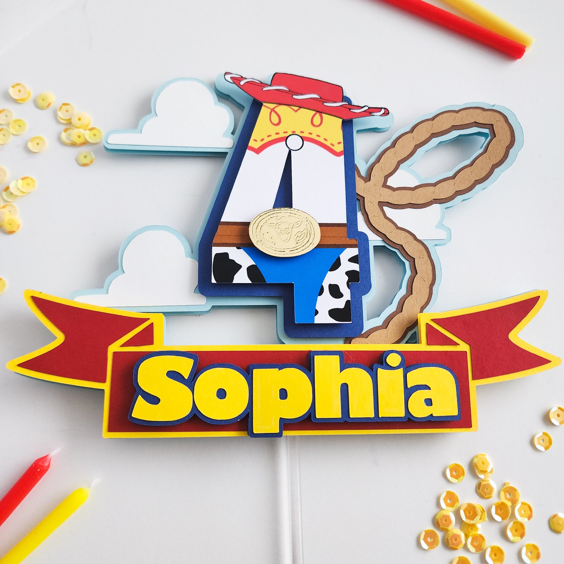 Cowgirl Jessie Cake Topper