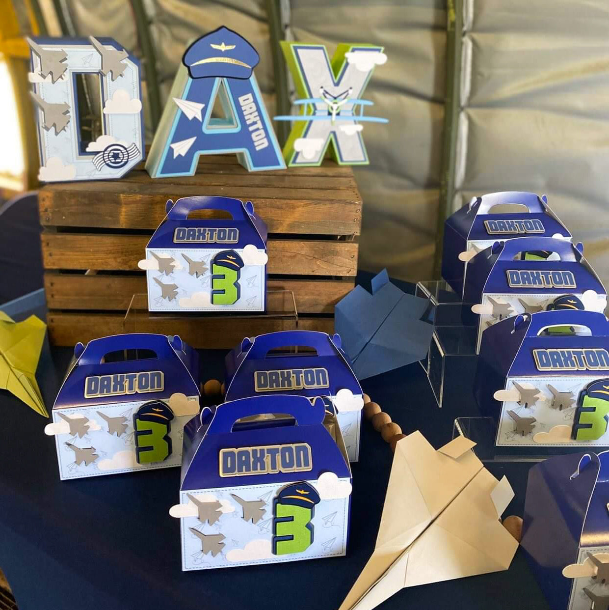 Aviator Favor Boxes