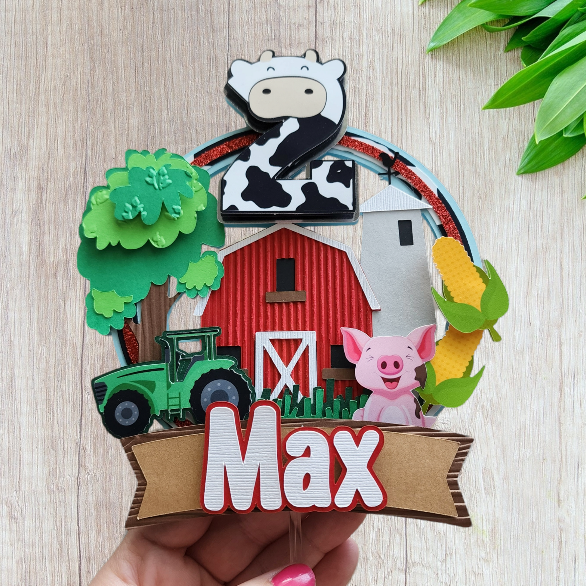 Farm Cake Topper
