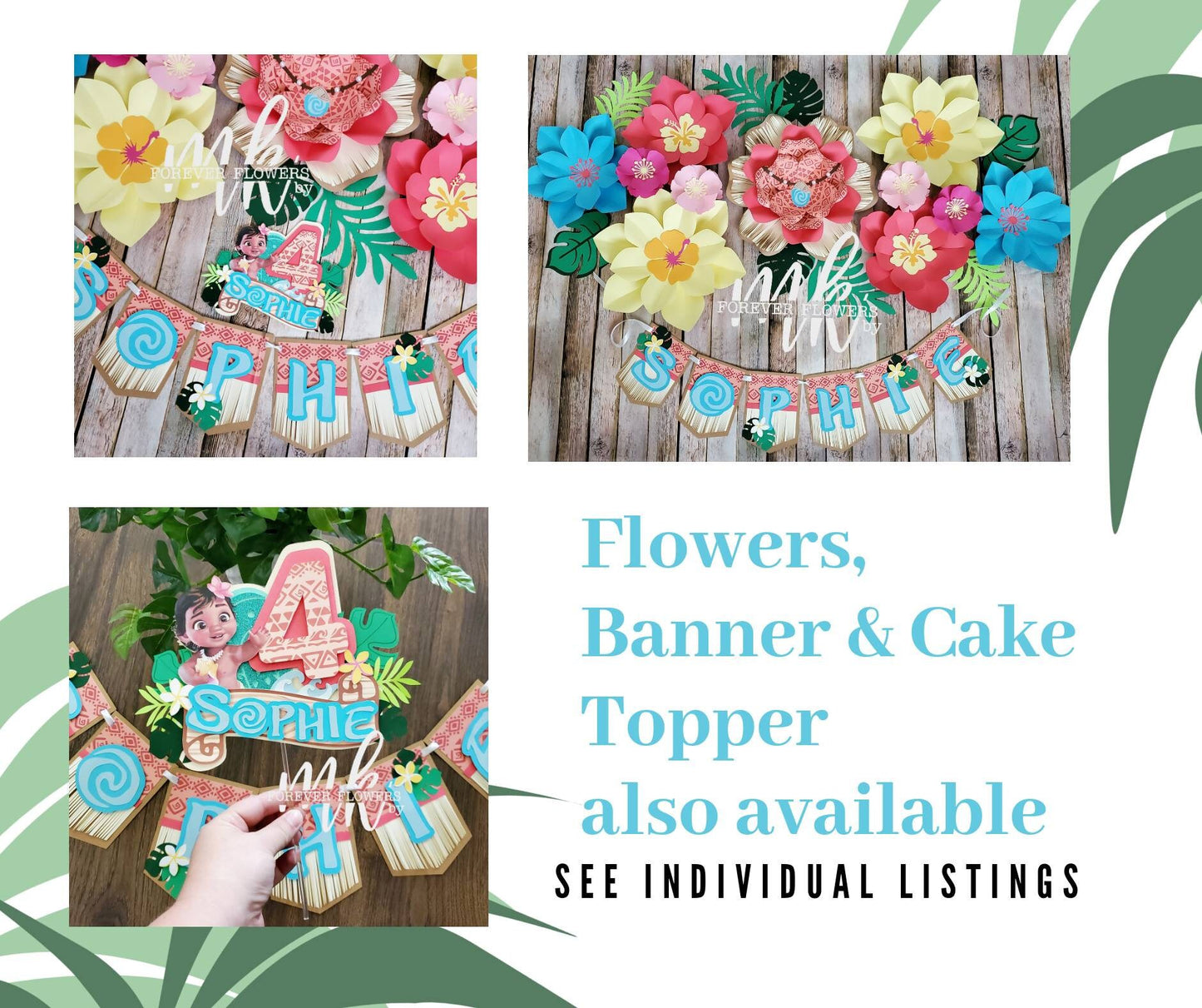 Moana Flowers Set