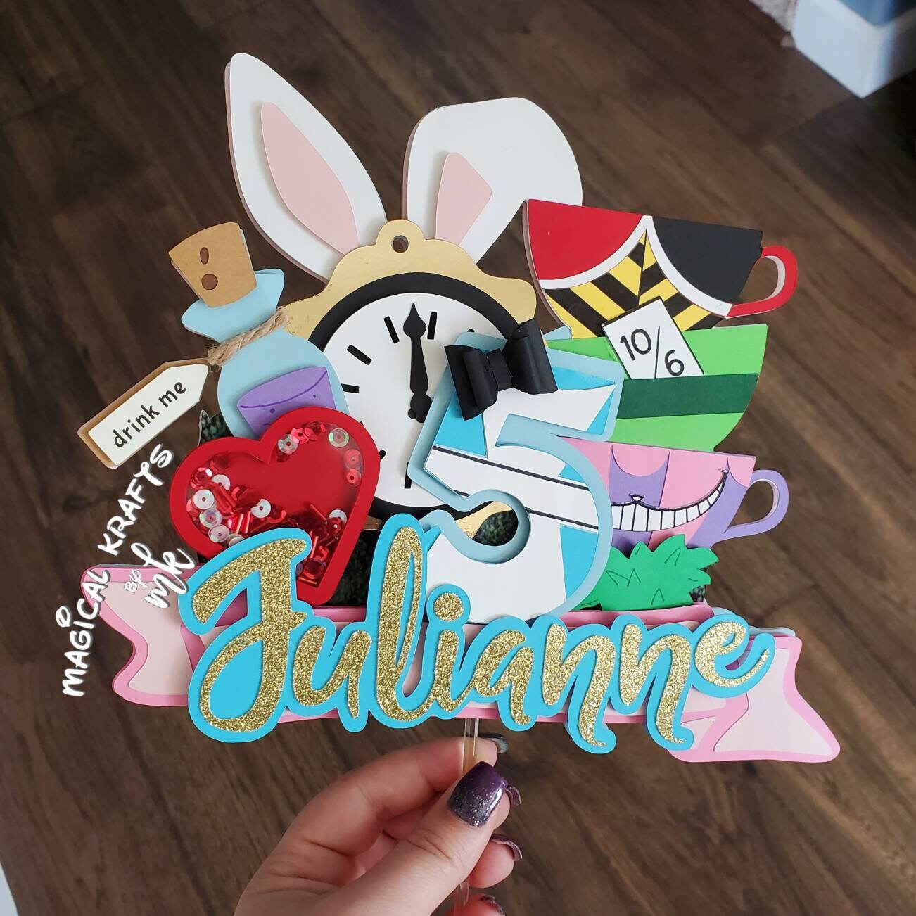 Alice Cake Topper