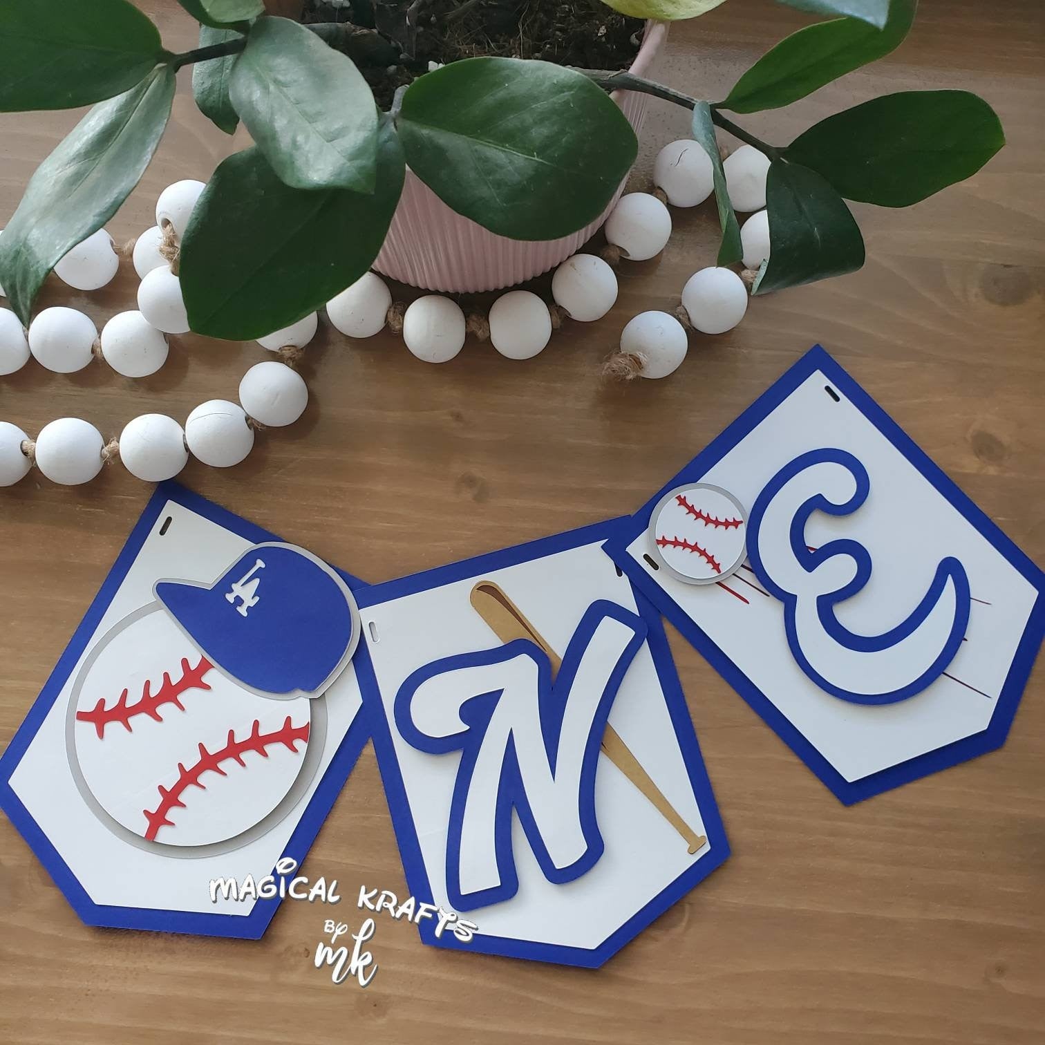Baseball Team Highchair Banner