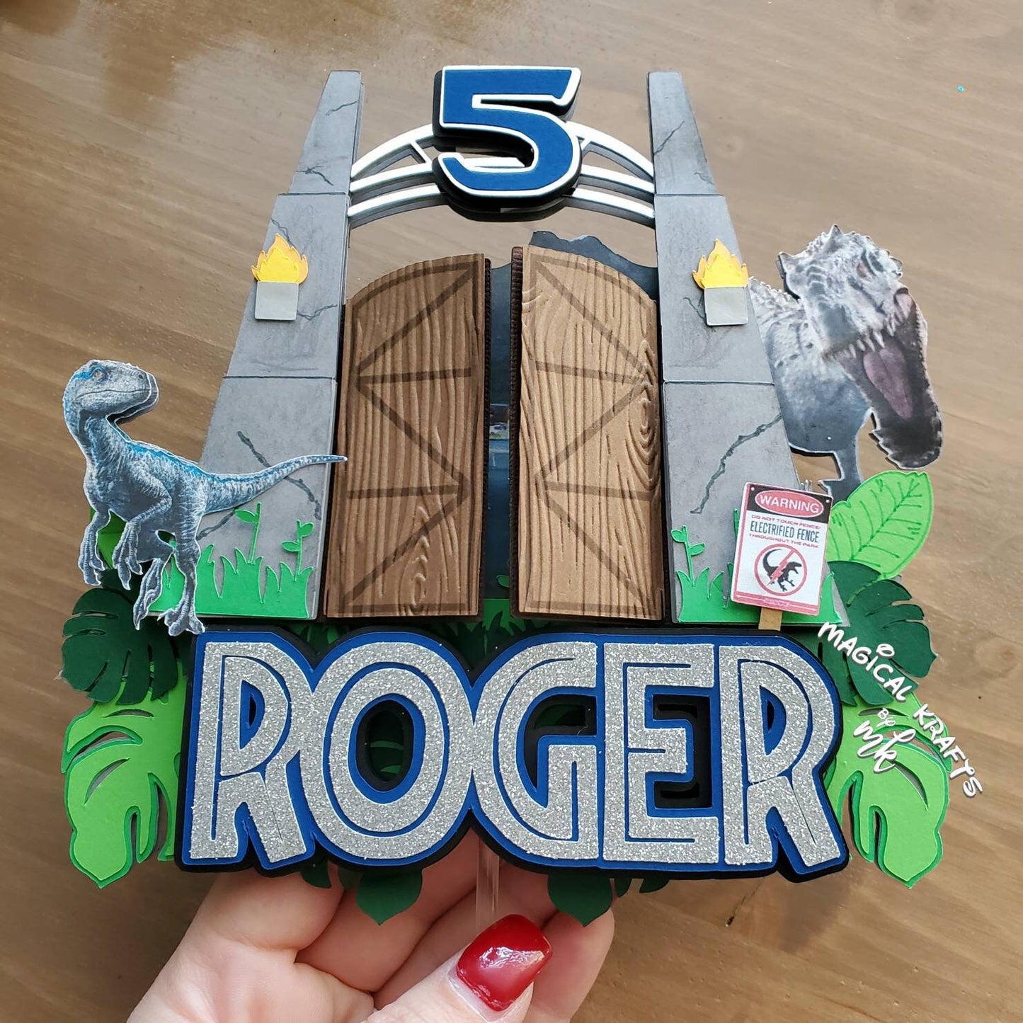 Jurassic World Cake Topper