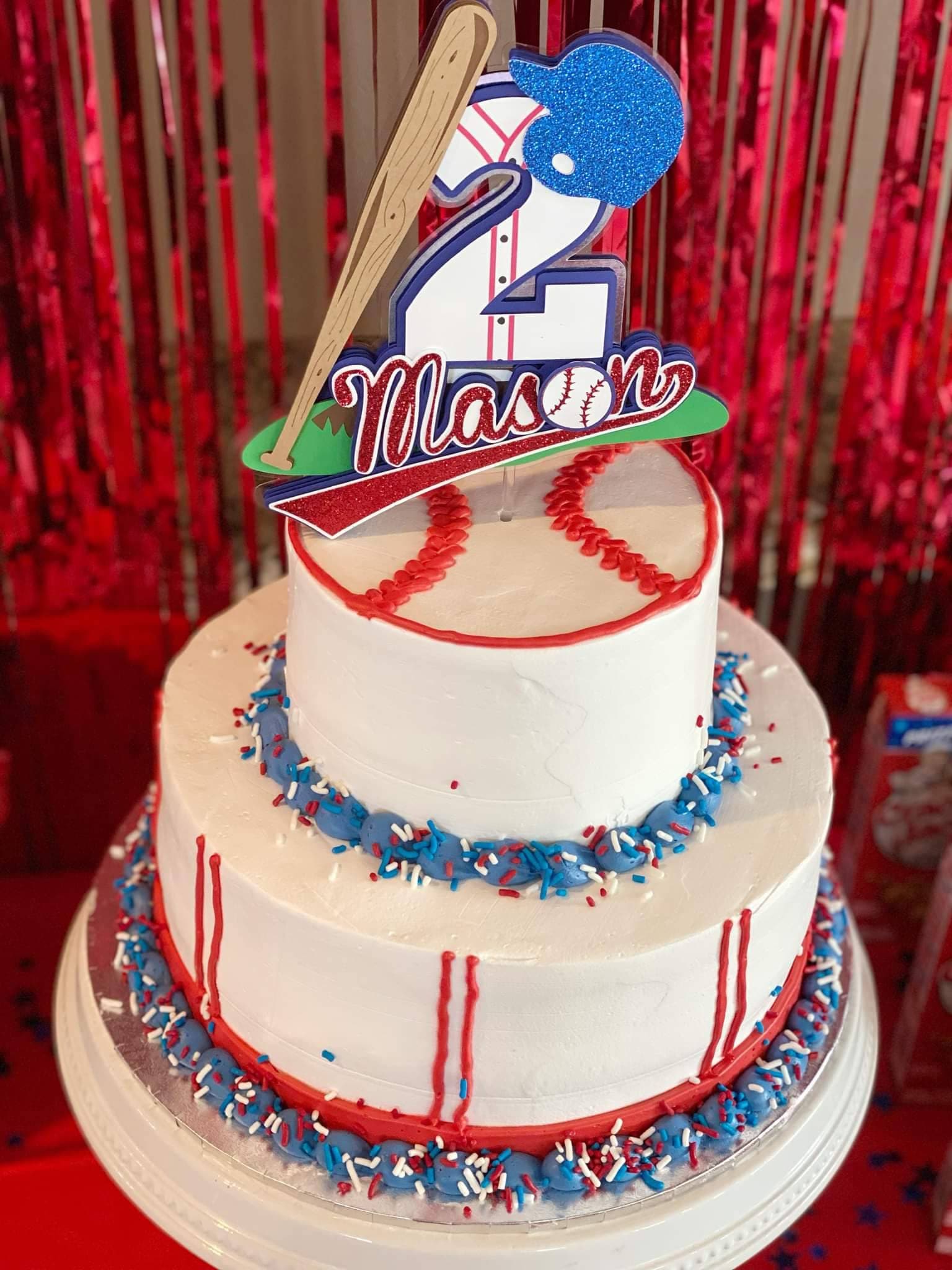 Baseball Cake Topper