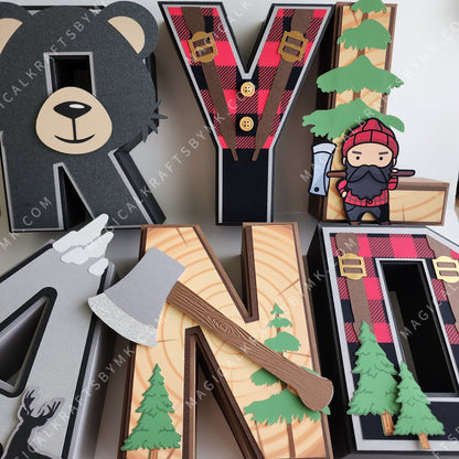 Lumberjack 3D Letters