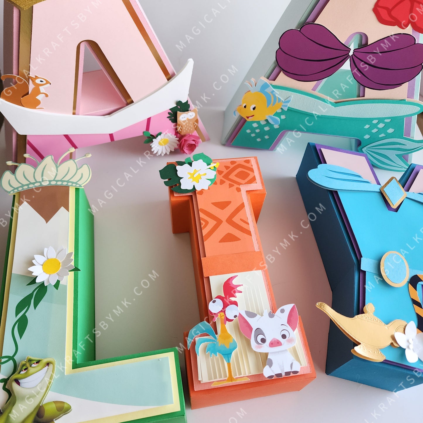 Princess 3D Letters/Numbers