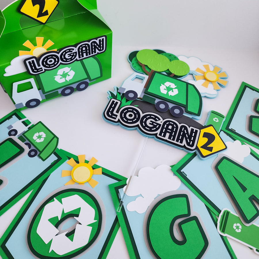 Recycling Truck Favor Boxes