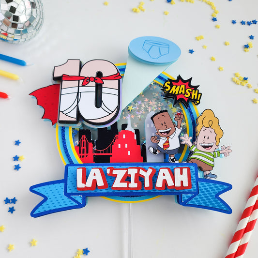 Underpants Hero Cake Topper