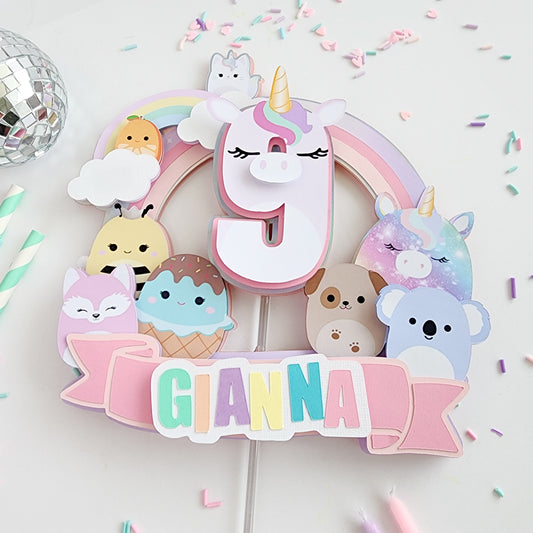 Squishmallow (Girl) Cake Topper