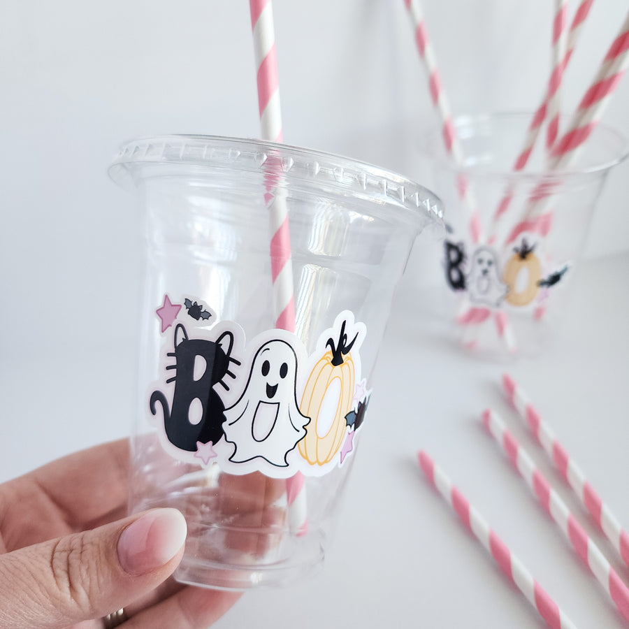 Pink Halloween Party Cups