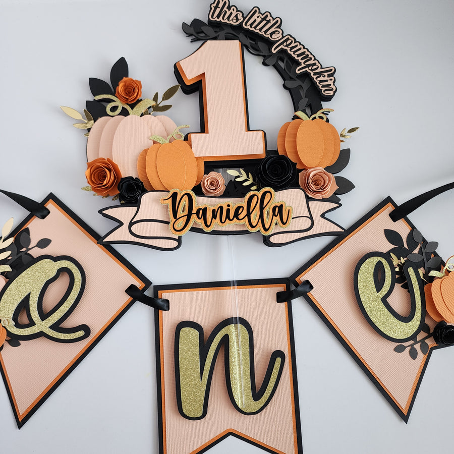 Little Pumpkin Cake Topper