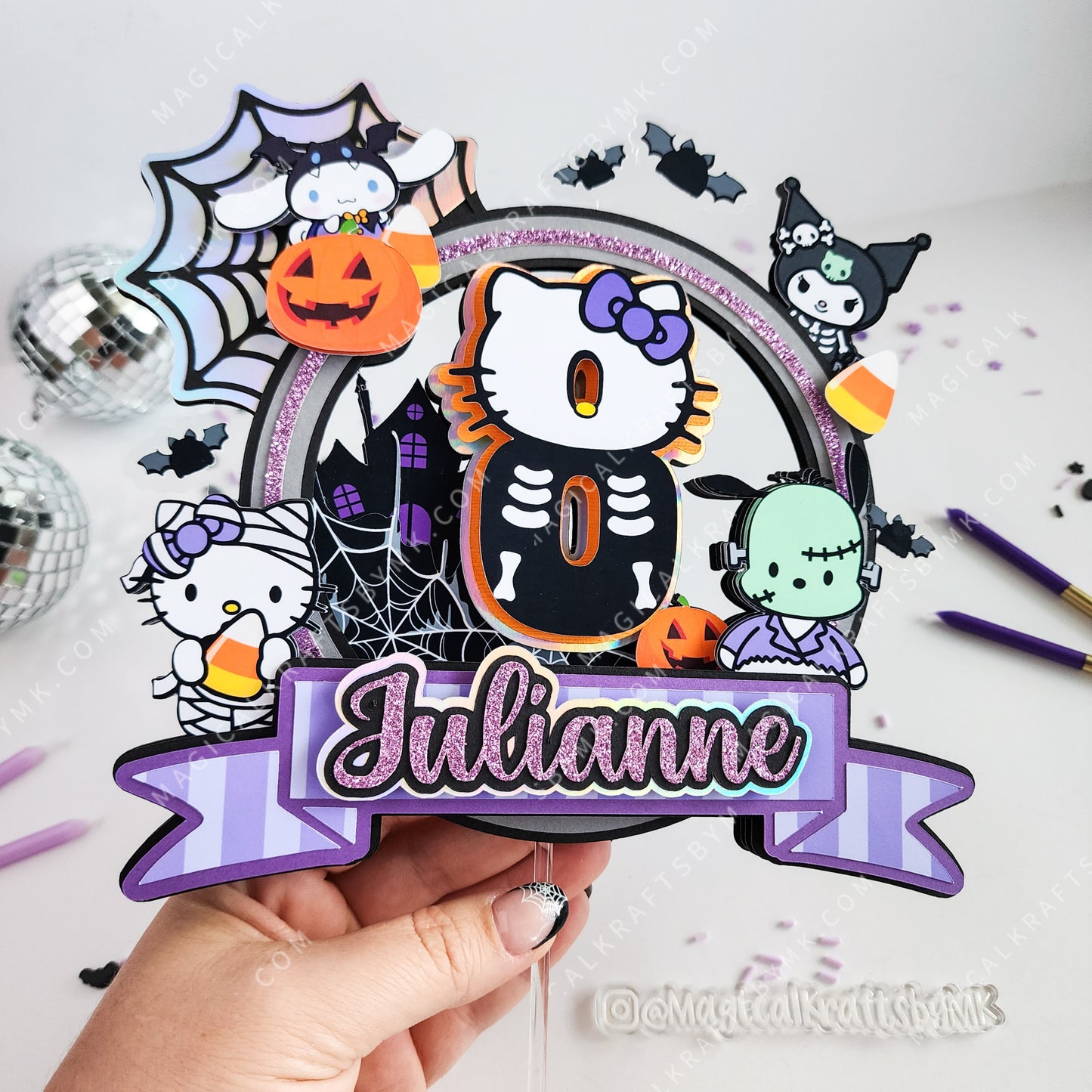 Halloween Kitty Cake Topper