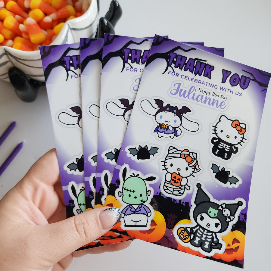 Halloween Kitty Sticker Sheets (Physical)