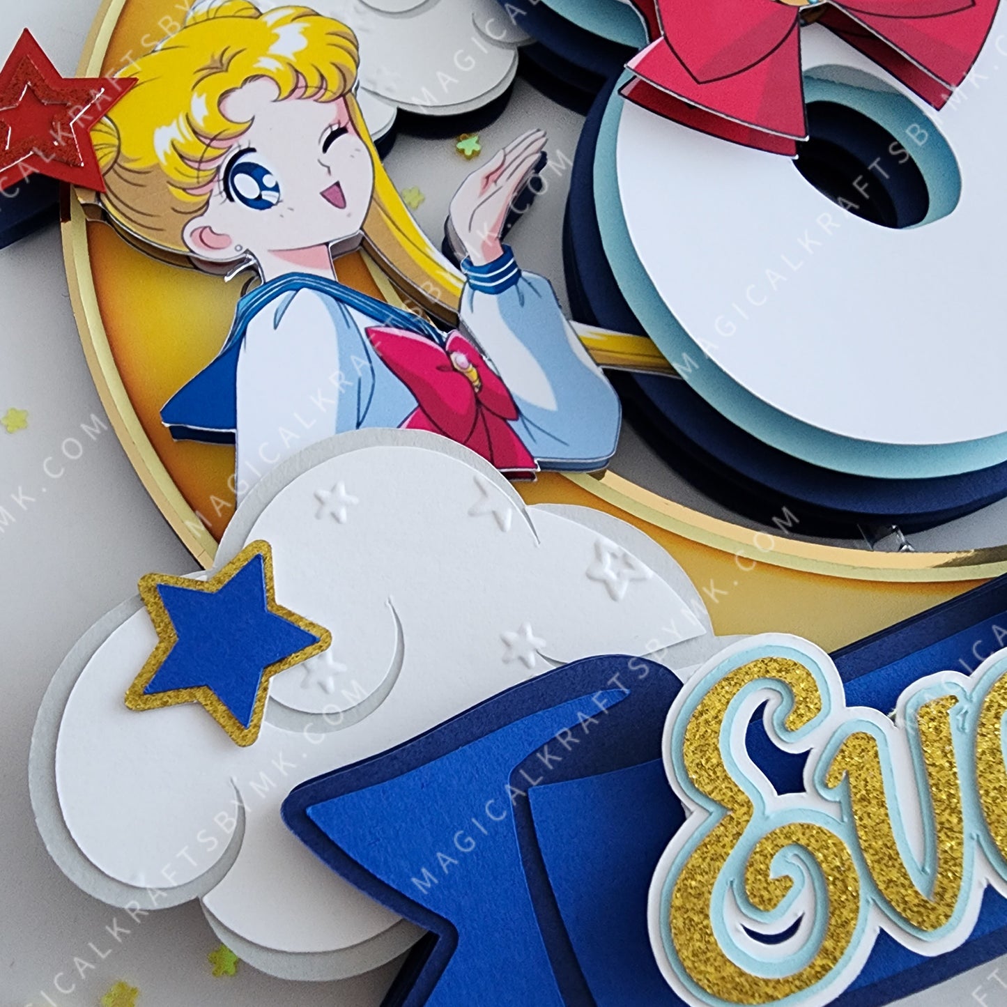 Luna Sailor Cake Topper