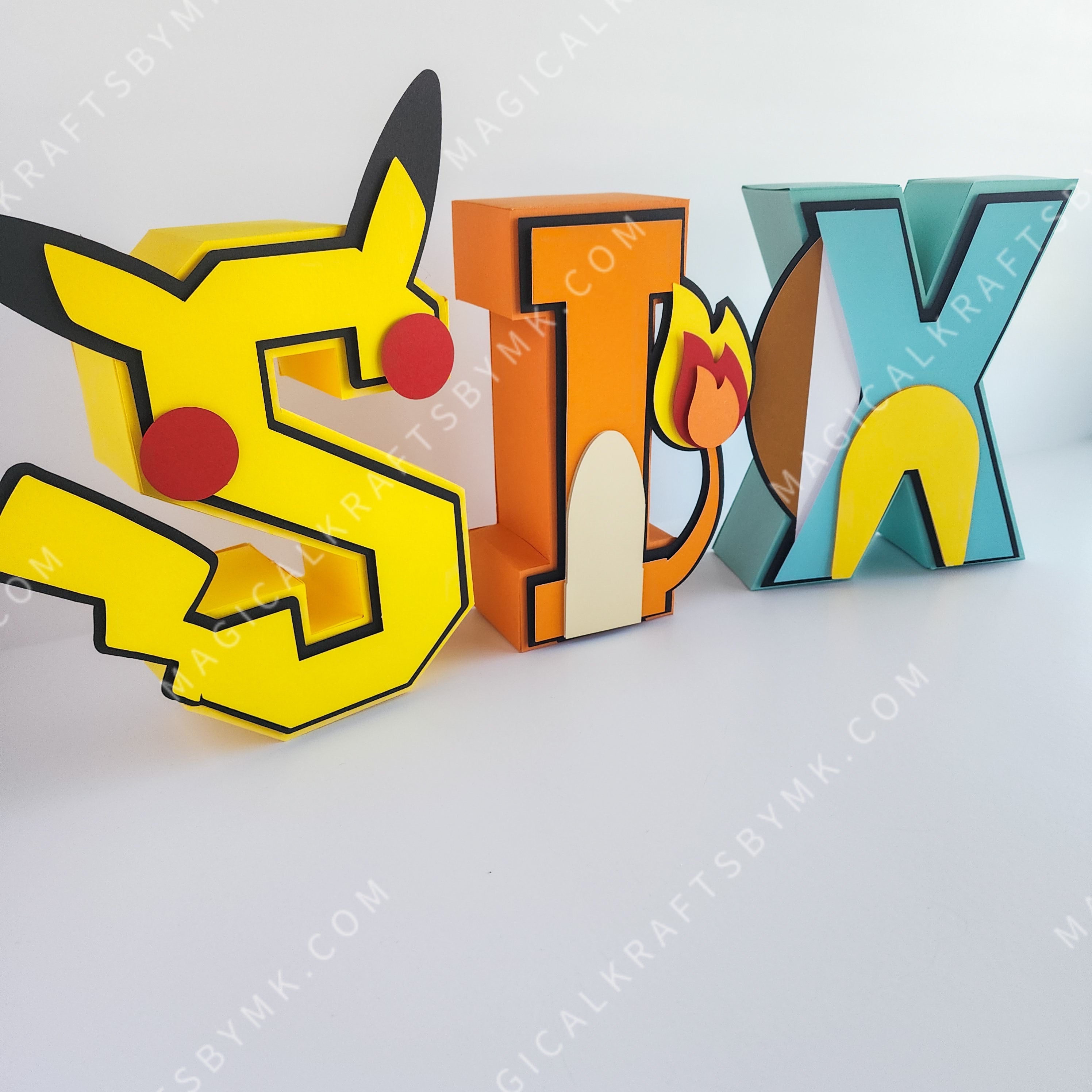 Poke 3D Letters/Numbers – Magicalkraftsbymk